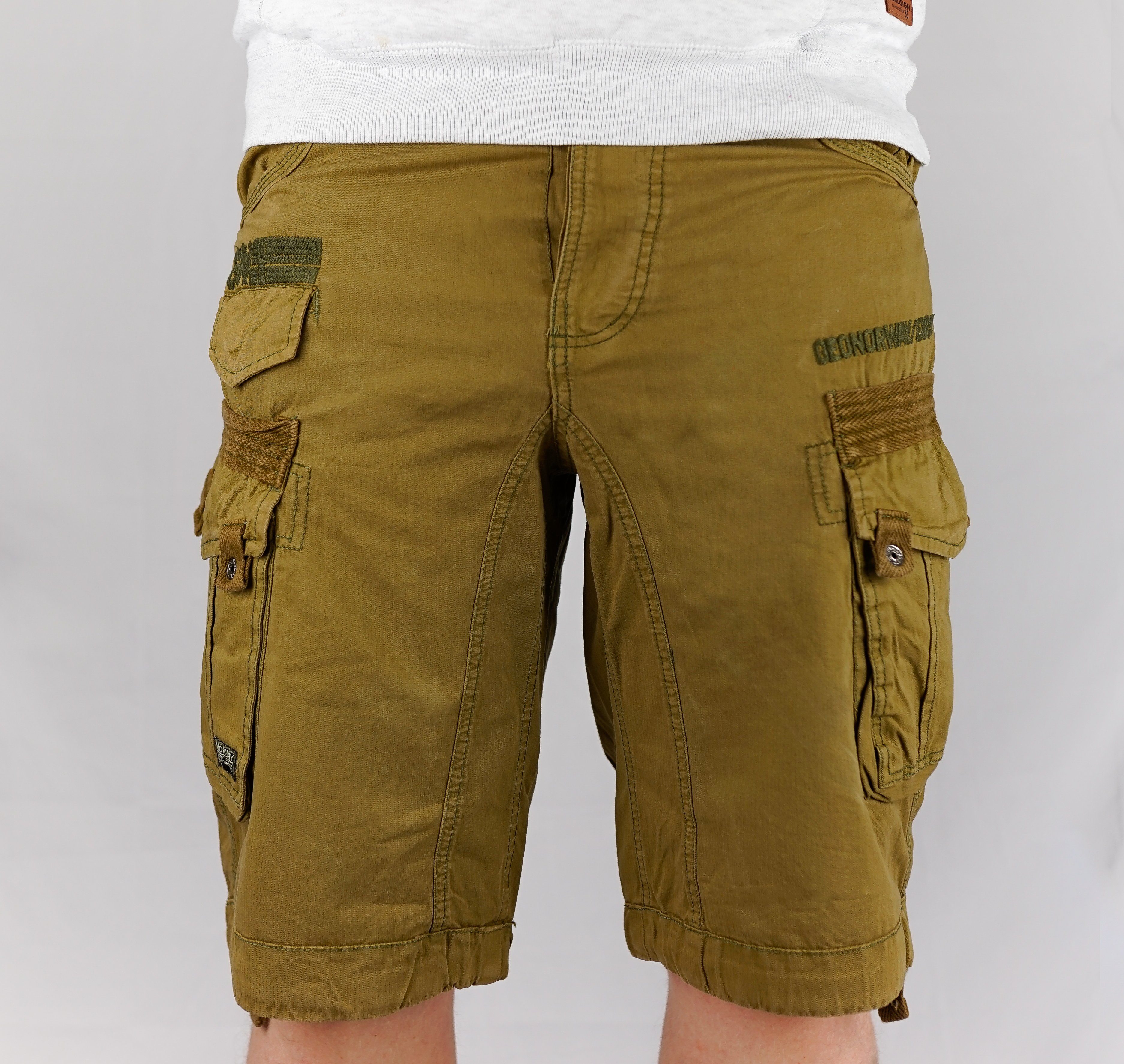 Geographical Norway Cargoshorts kurze Hose aus Baumwolle, Sommer-Bermuda (P günstig online kaufen