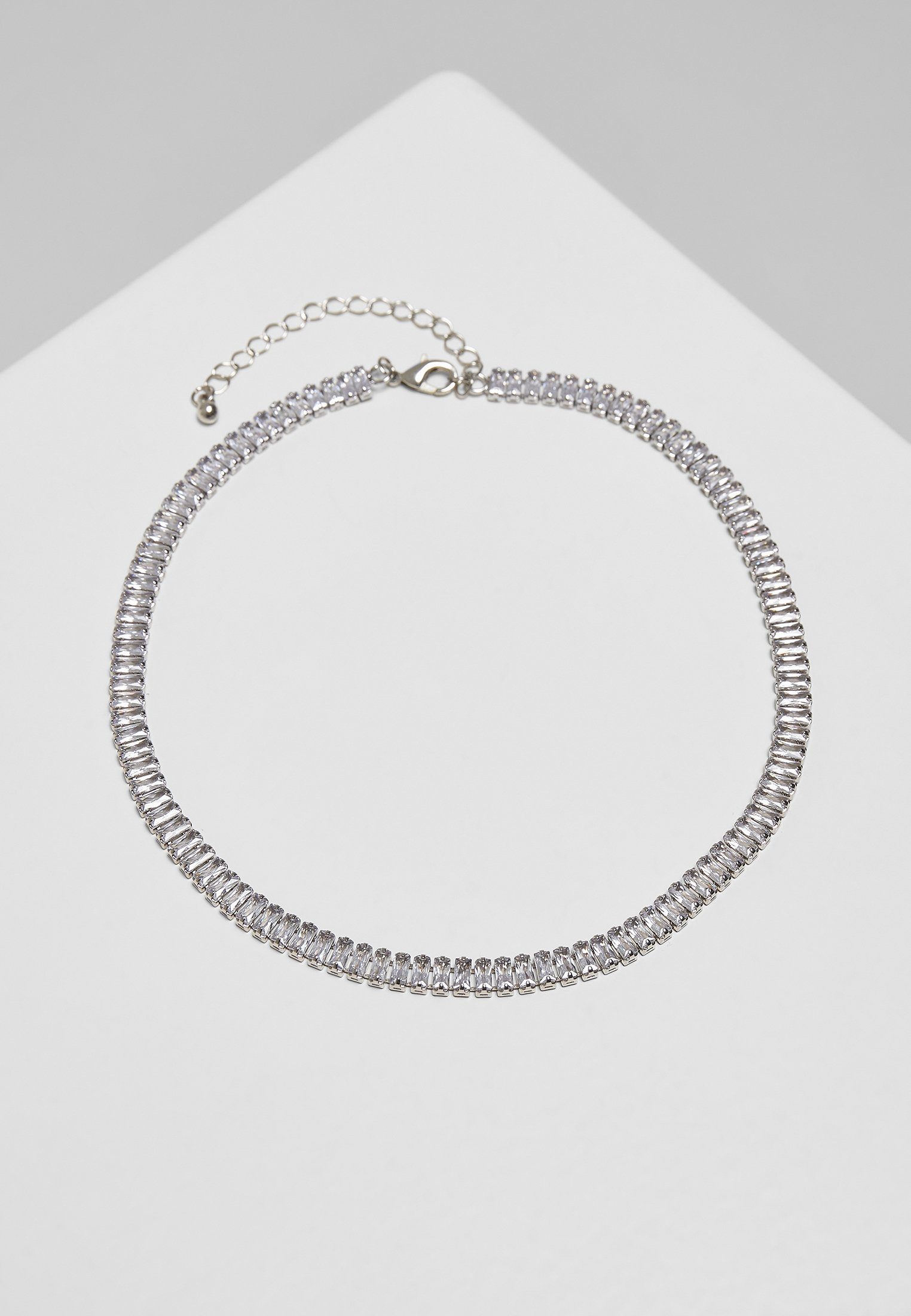 URBAN CLASSICS Edelstahlkette Accessoires Short Crystal Necklace
