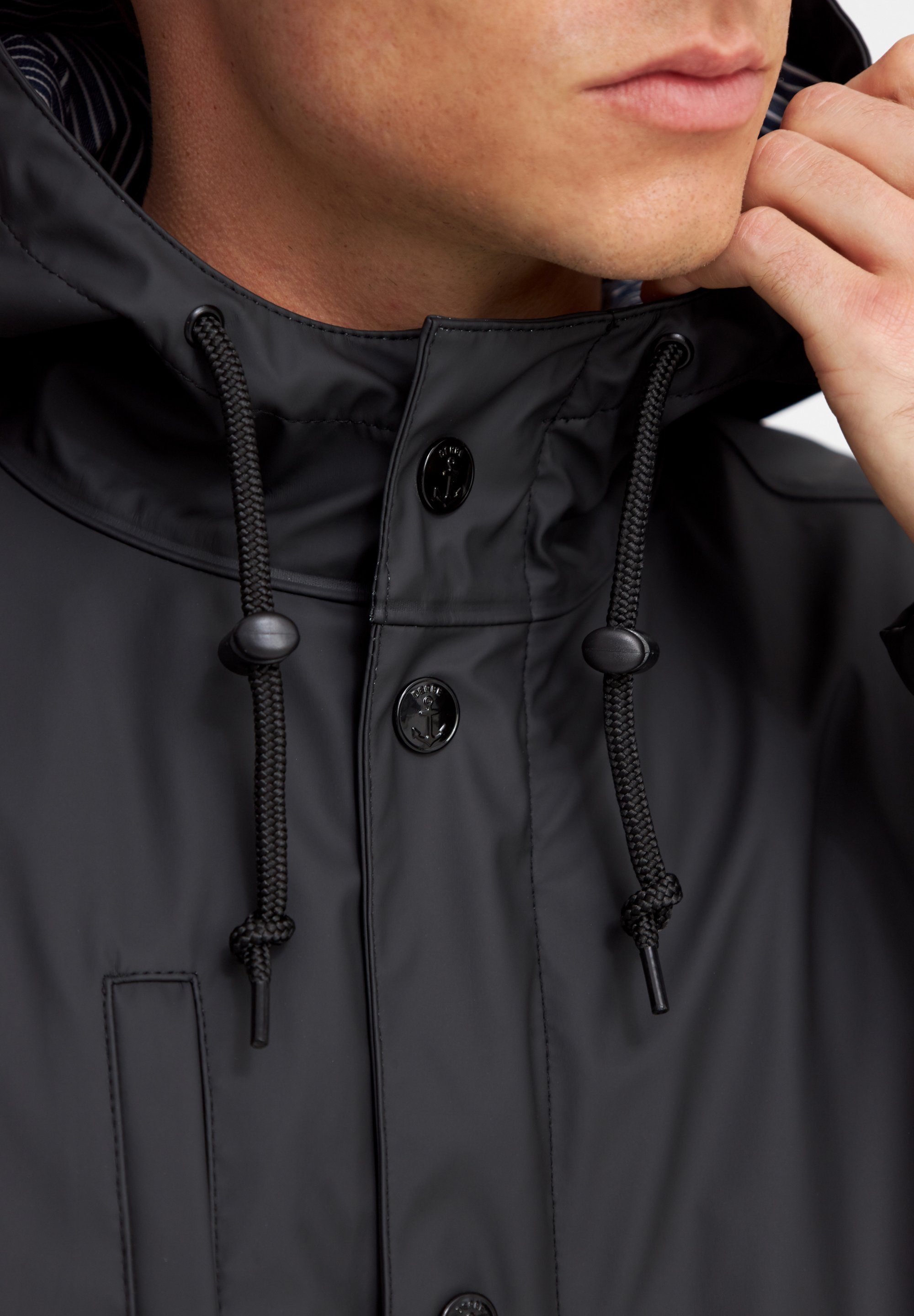 winddicht, phantom Passby Wasserabweisend, nachhaltig Derbe Regenjacke Innenfutter, gestreiftes