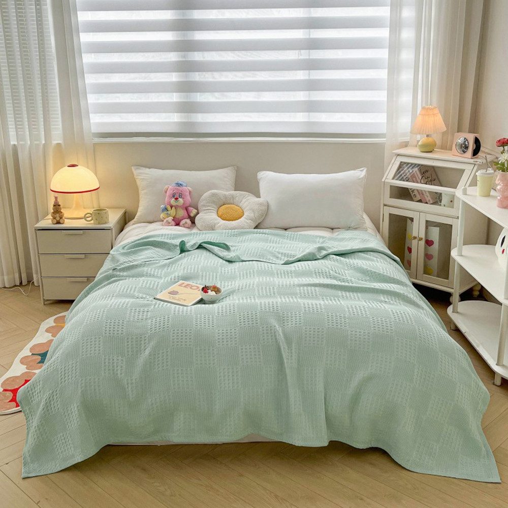 NUODWELL Tagesdecke Waffeloptik Tagesdecke,Extra weiche Baumwolldecke,Mehrz günstig online kaufen
