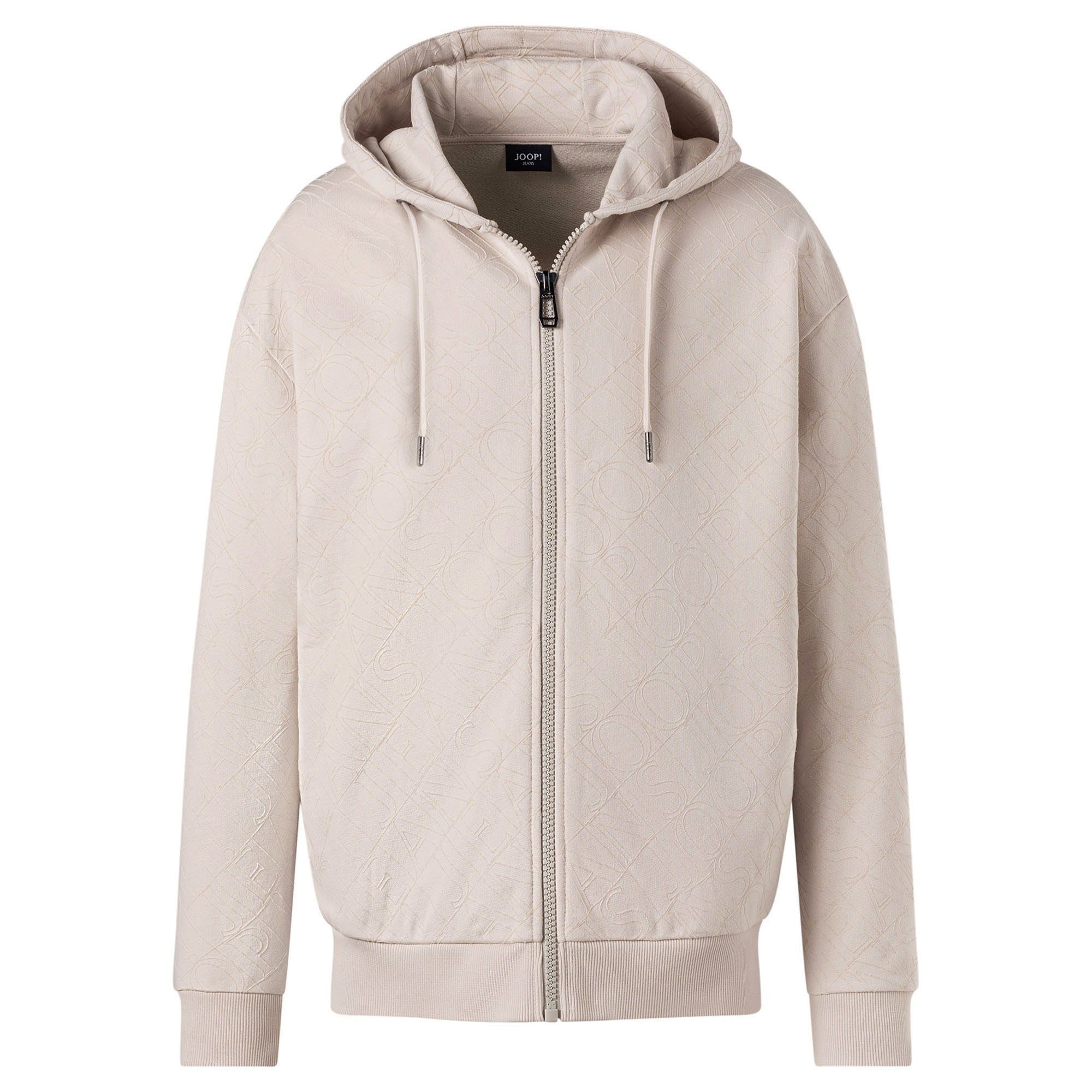 Joop Jeans Kapuze Cataldo, - White) HerrenSweatjacke Natur (Open Sweatshirt