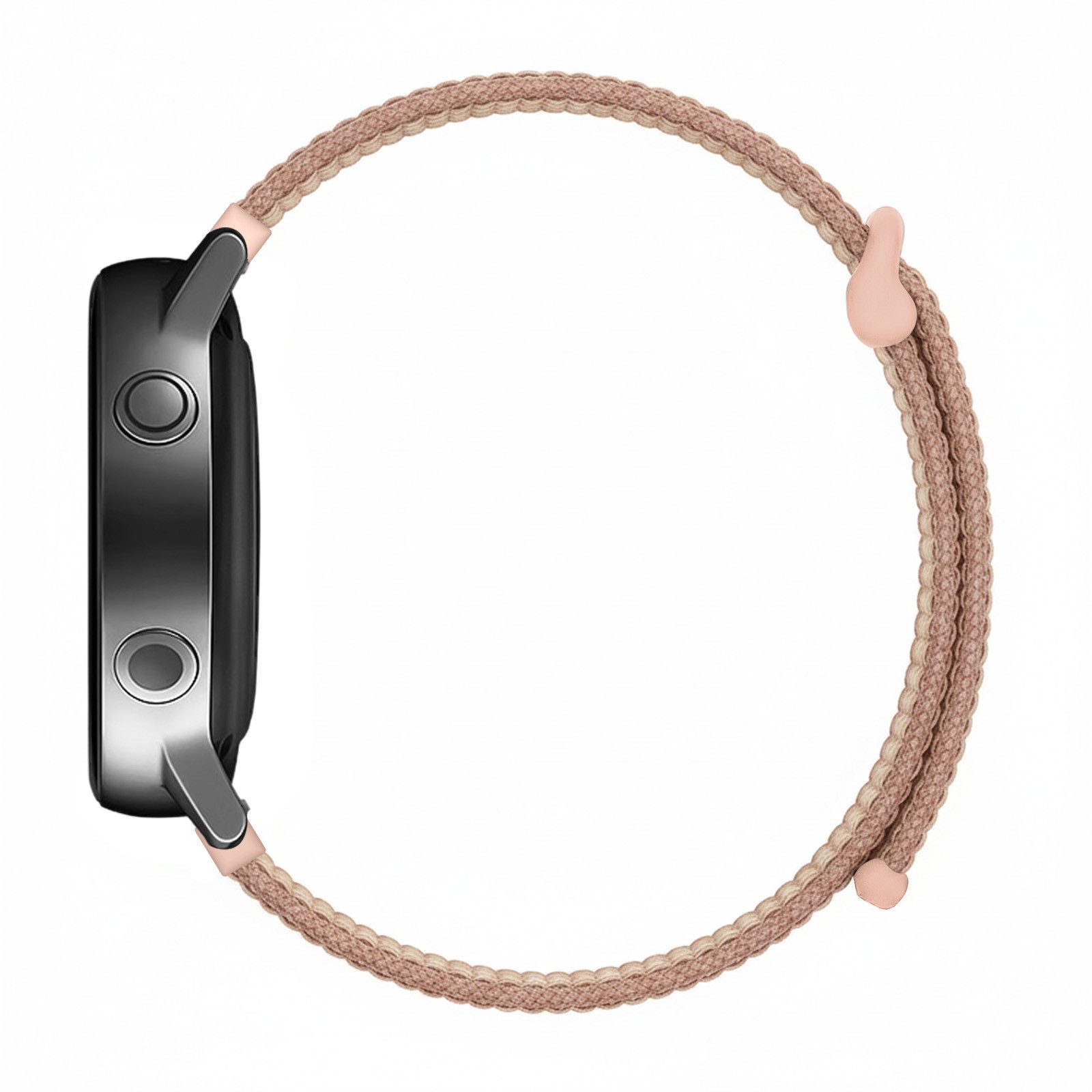 Tec-Expert Smartwatch-Armband für Samsung Galaxy Watch Active 40 mm Armband Ersatz Wechsel Band, Nylon Textil mit Klettverschluss, stufenlos Verstellbar, atmungsaktiv