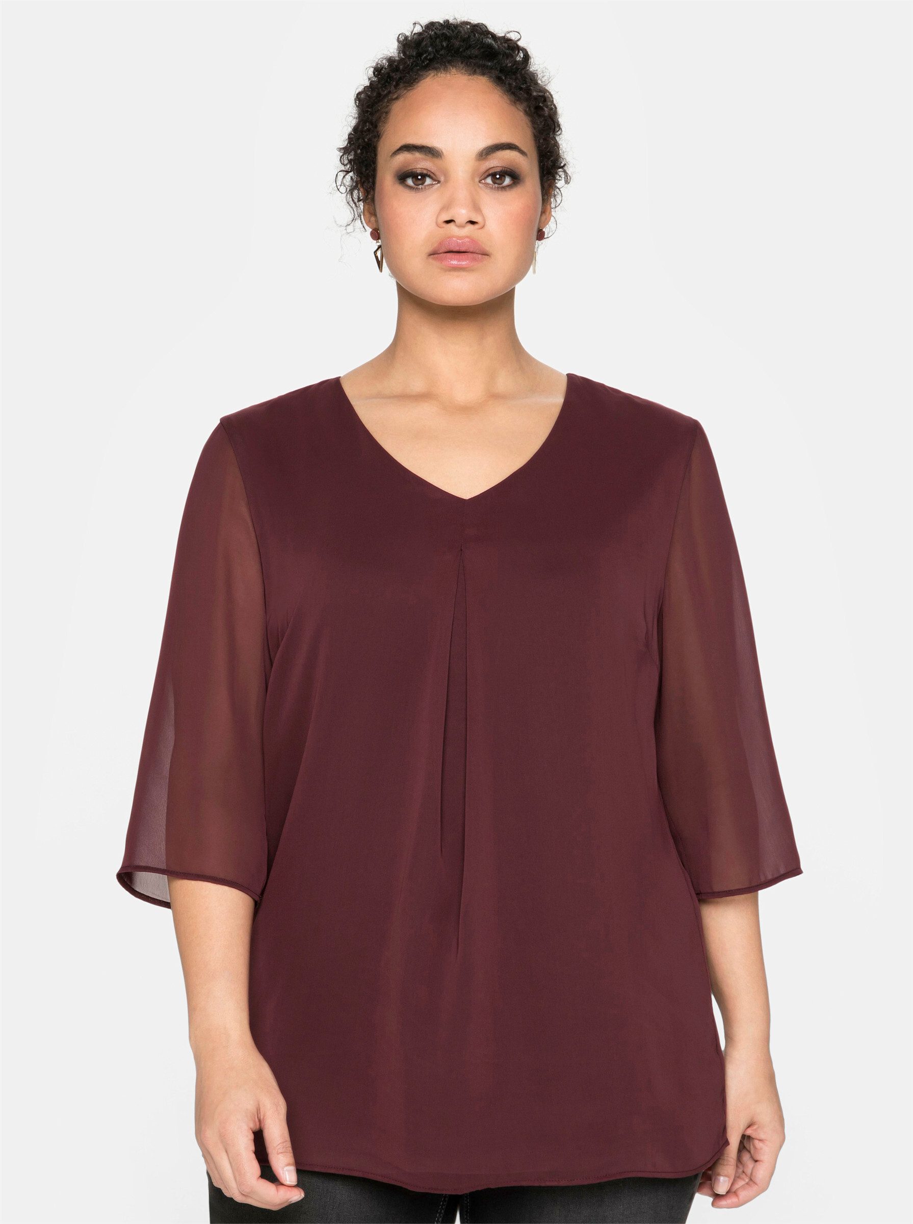 Sheego Klassische Bluse Tunika günstig online kaufen