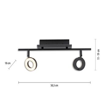 Paul Neuhaus Deckenleuchte SILEDA, LED fest integriert, Warmweiß, LED, IP44, IP44