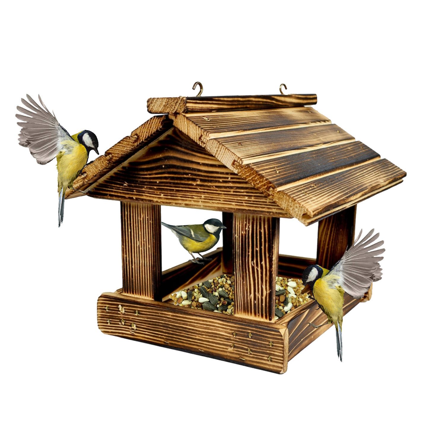 WOODOK Vogelhaus, Vogelfutterhaus für draußen günstig online kaufen