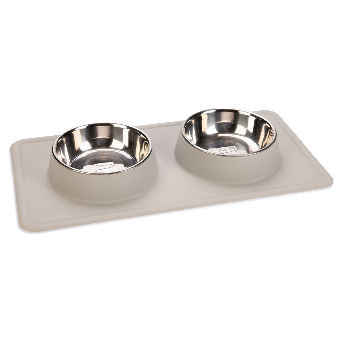 Napf-Set Dinner Set Silikon Inox Dex weiß