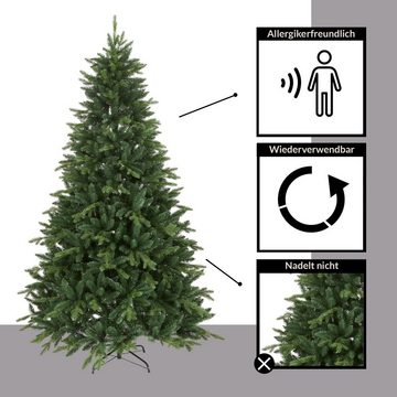 EGLO Künstlicher Weihnachtsbaum Bergen, Künstlicher Weihnachtsbaum, Christbaum zum Stecken, für Innen, 210 cm