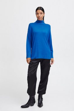 b.young Strickpullover Feinstrick Pullover Langarm Shirt BYMMPIMBA1 6263 in Blau