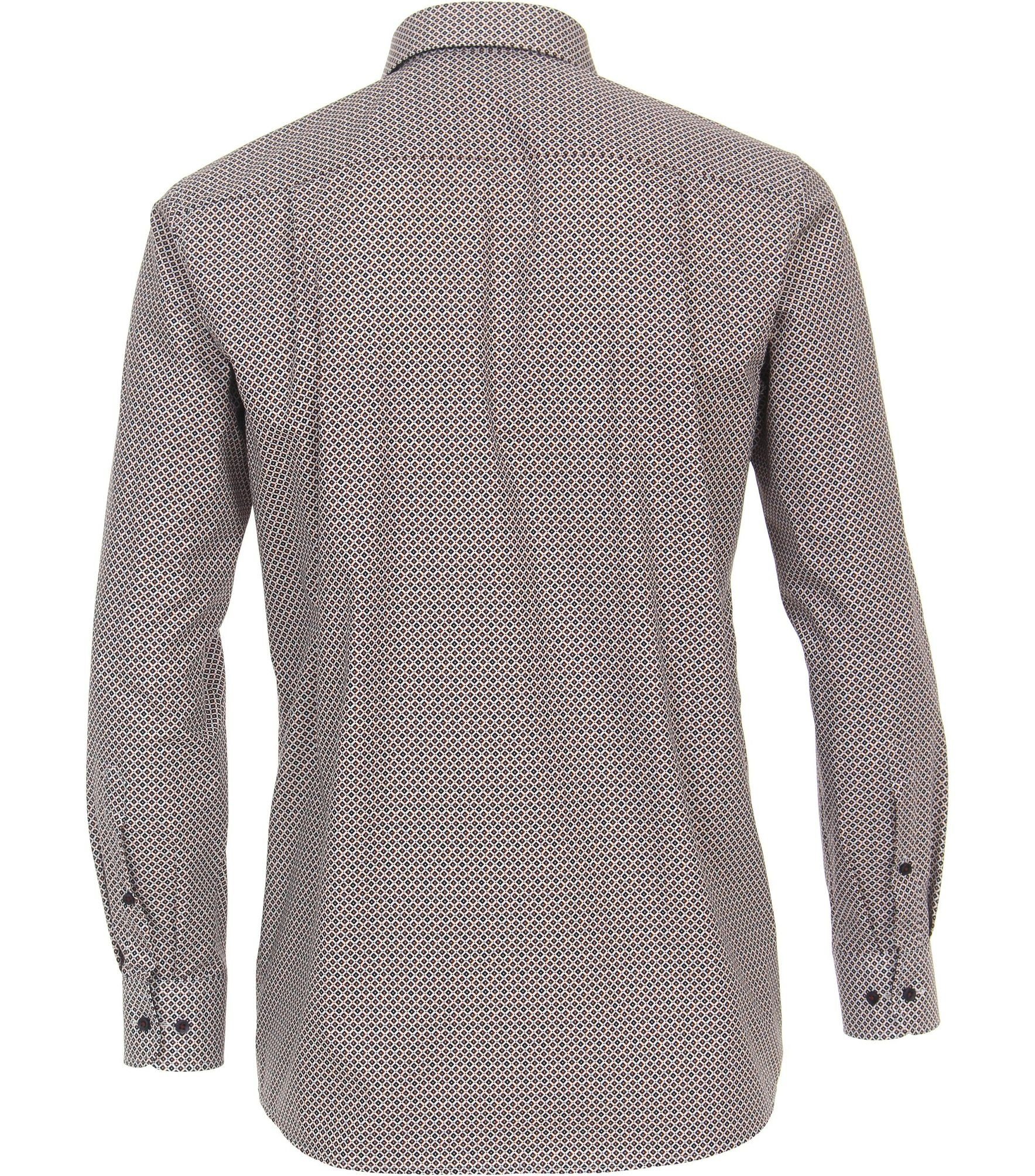 1/1 (400) CASAMODA Langarmhemd Fit Comfort Rot Popeline-Hemd