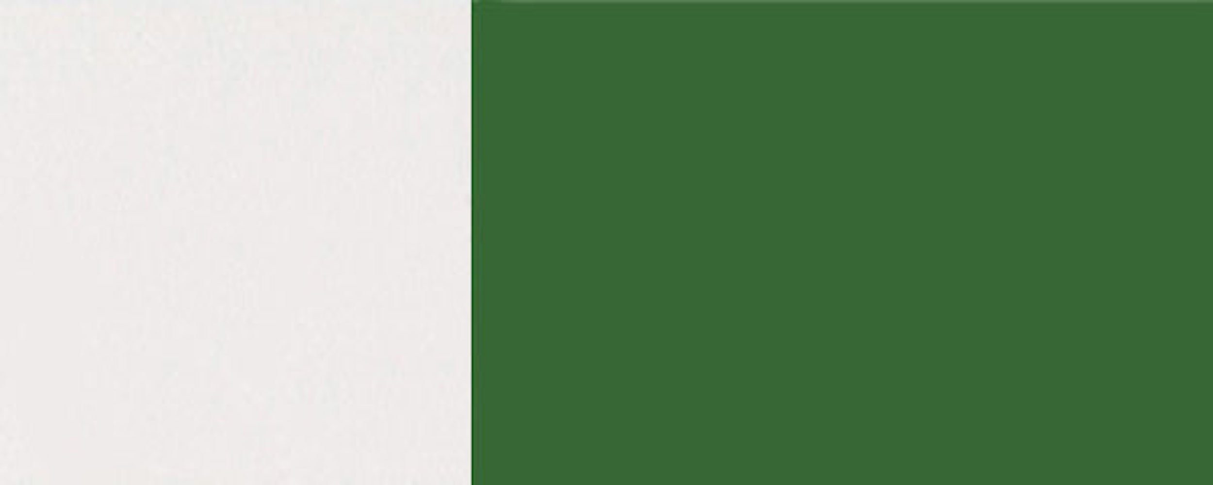 Feldmann-Wohnen Eckhängeschrank Florence (Florence) wählbar und RAL 60cm 2-türig Hochglanz Korpusfarbe Front- smaragdgrün 6001 grifflos