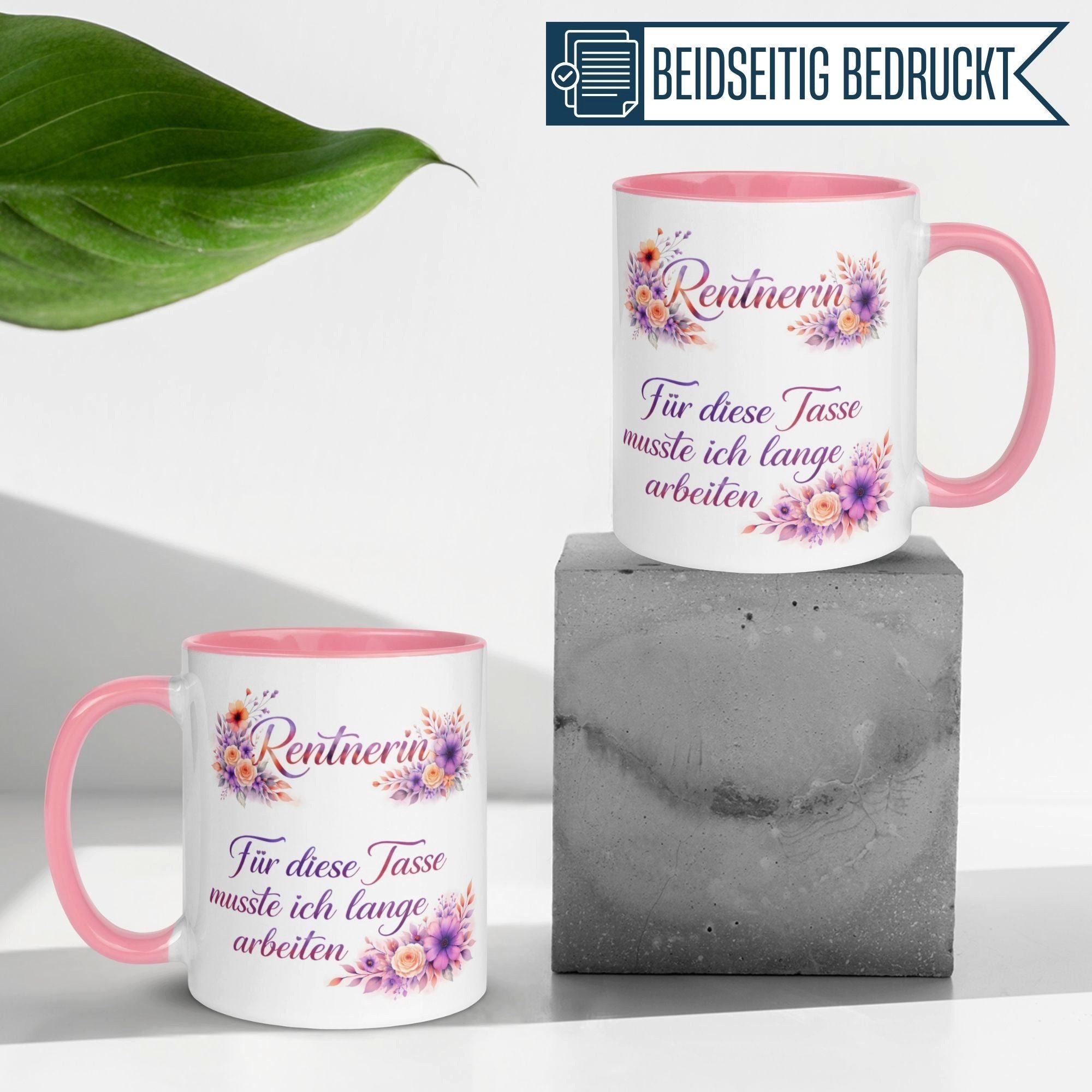 Momentals Tasse Rentnerin – Für diese Tasse musste ich lange arbeiten – Ruhestand Frau, Gratis Versand · Links-&Rechtshänder · Spülmaschinenfest