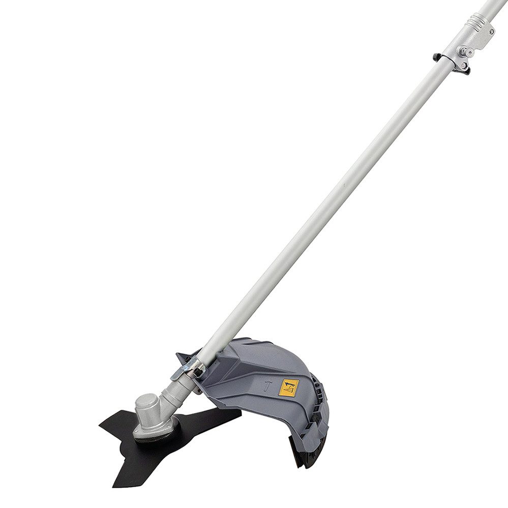 ikra GmbH Benzin-Freischneider IBF 43, 25,5 cm Arbeitsbreite Messer, 45 cm Arbeitsbreite Faden, (mit Profi-Schultergurt & Schutzschild), inkl. Fadespule, Profi-Schultergurt & Schutzschild