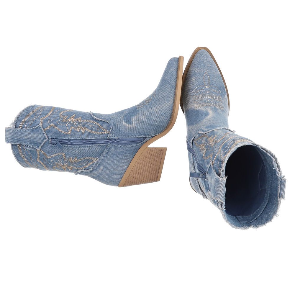 Ital-Design Damen Cowboyboots Freizeit Westernstiefelette (88843754) günstig online kaufen