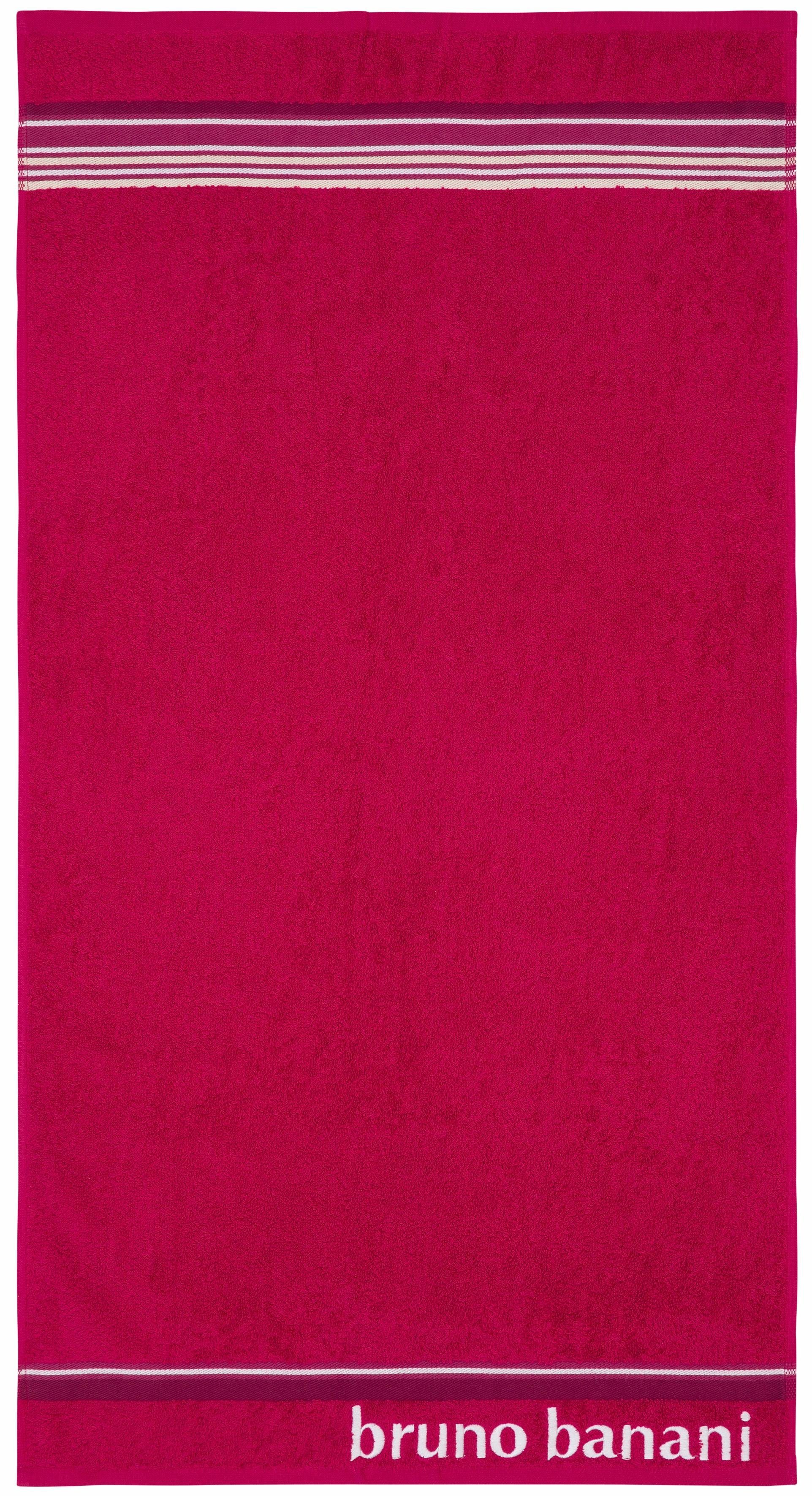 Bruno Banani Handtuch Set Maja, 1 Duschtuch, 2 Handtücher, 2 Gästehandtüche günstig online kaufen
