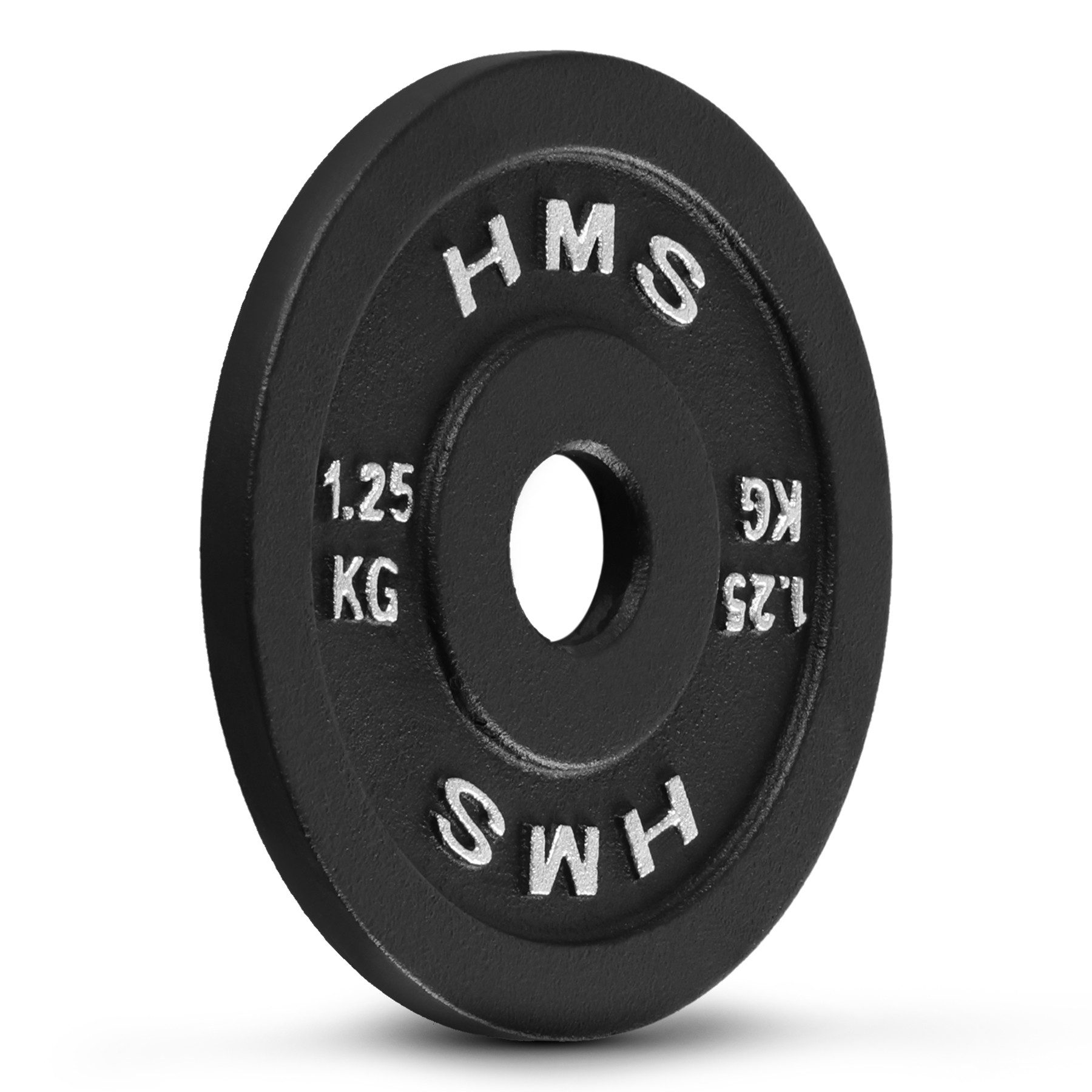 HMS Hantelscheibe Gewichtsscheibe Hantelgewicht Gusseisenscheibe, 2.0 kg, (Spar-Set, 1-tlg., 160 x 12 mm robust), Gusseisen, 31-mm-Bohrung, geprägte Gewichtsangabe