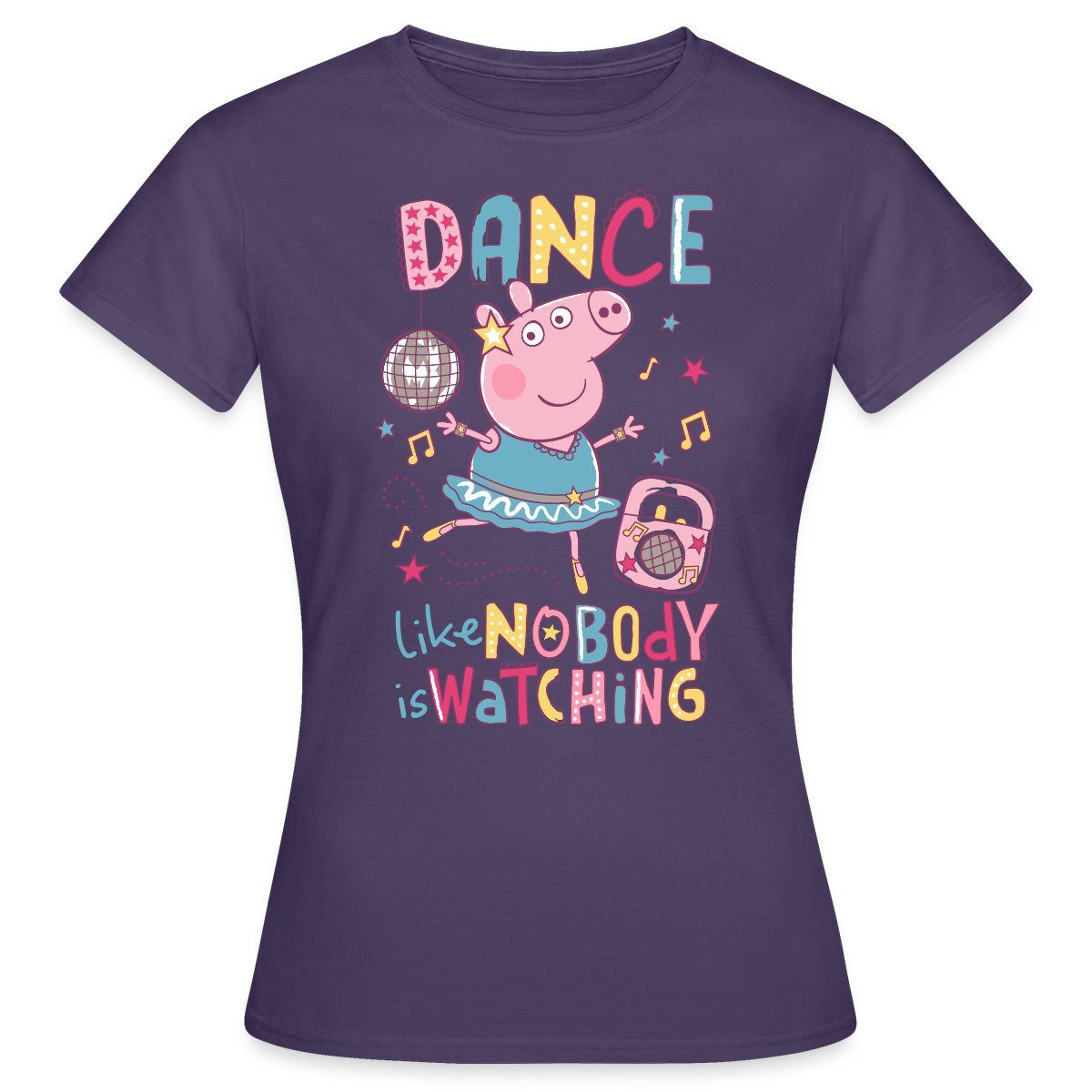 Spreadshirt T-Shirt Peppa Wutz Dancing Queen günstig online kaufen