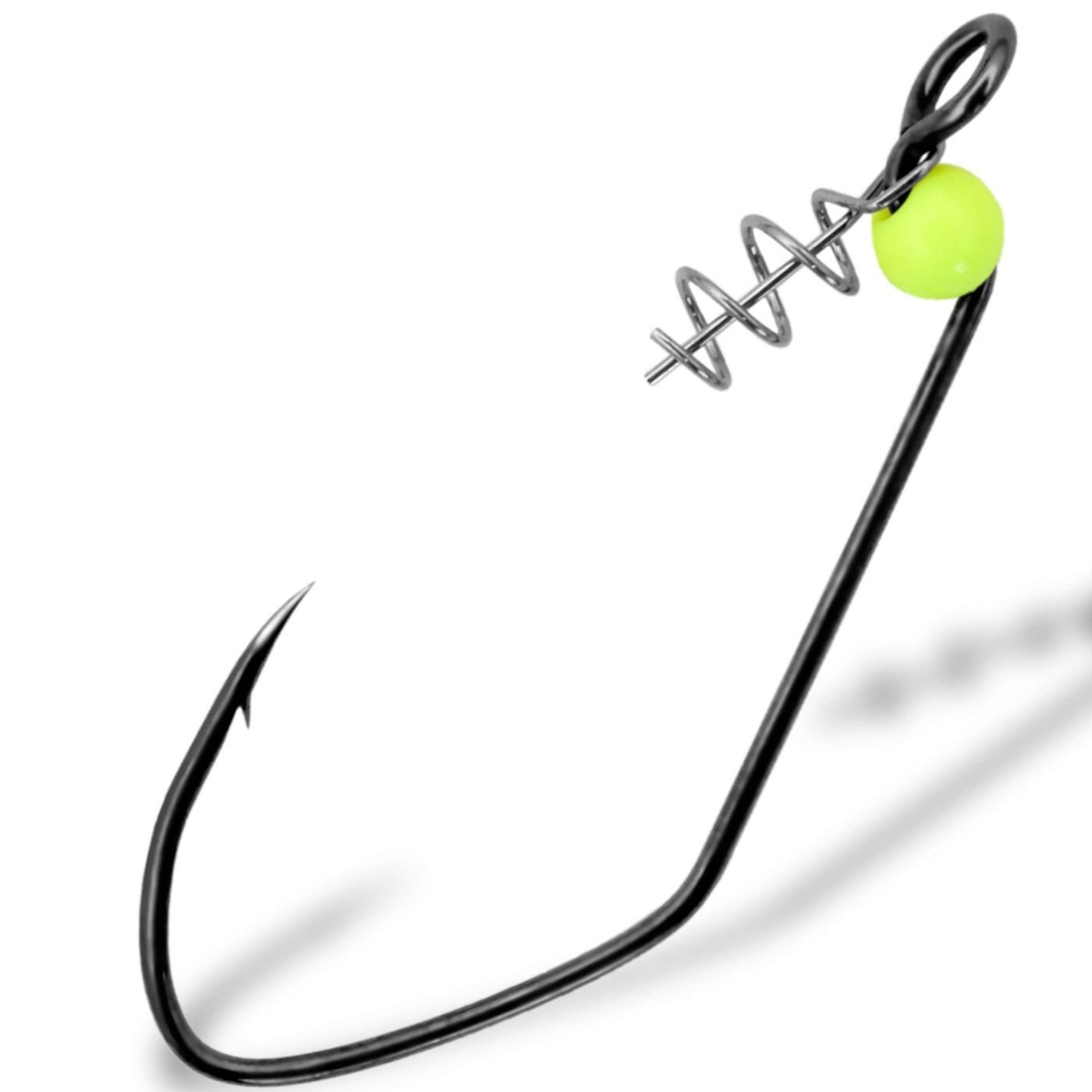 Offset-Haken Gurza Worm 401 LEHS - 5 Offsethaken mit Schraubspirale
