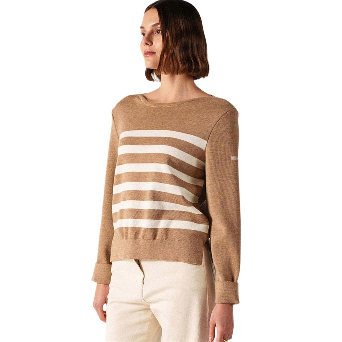 Saint James Wollpullover 4405 Damen Maritimer Wollpullover Marseillan mit Streifendetail