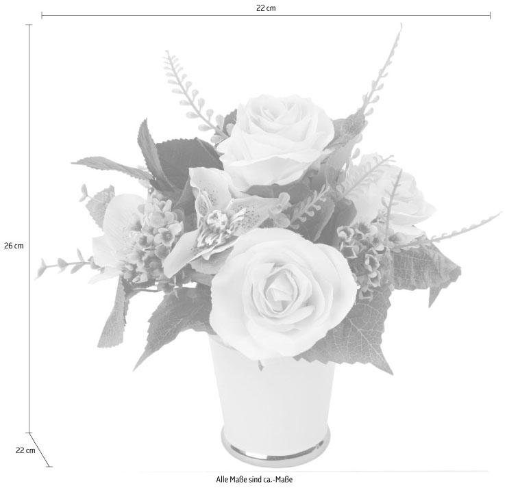 Kunstpflanze Rosen/Blüten, I.GE.A., Höhe 26 cm günstig online kaufen