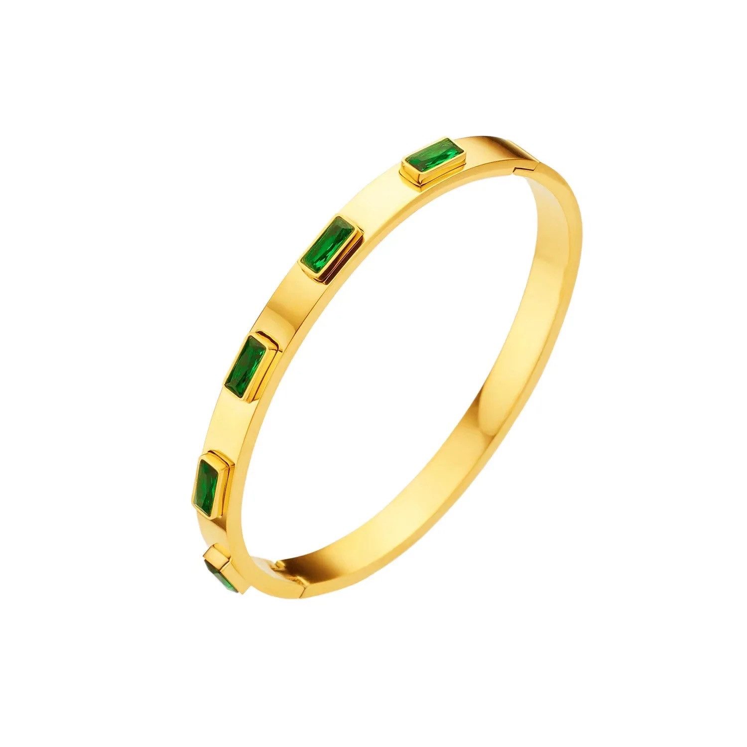 ROUGEMONT Armreif Eleganter Damen Armreif Smaragd günstig online kaufen