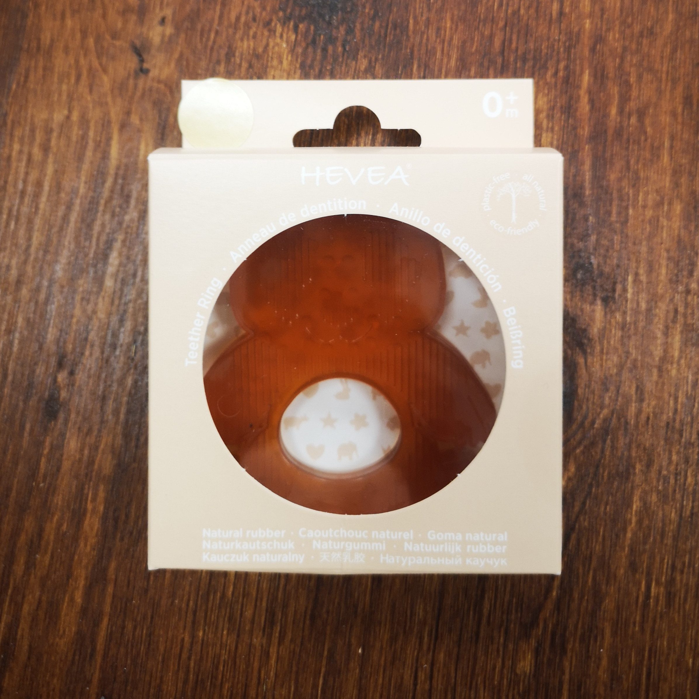 Hevea Beißring Latex Beißring Panda, aus reinem Naturkautschuk hergestellt