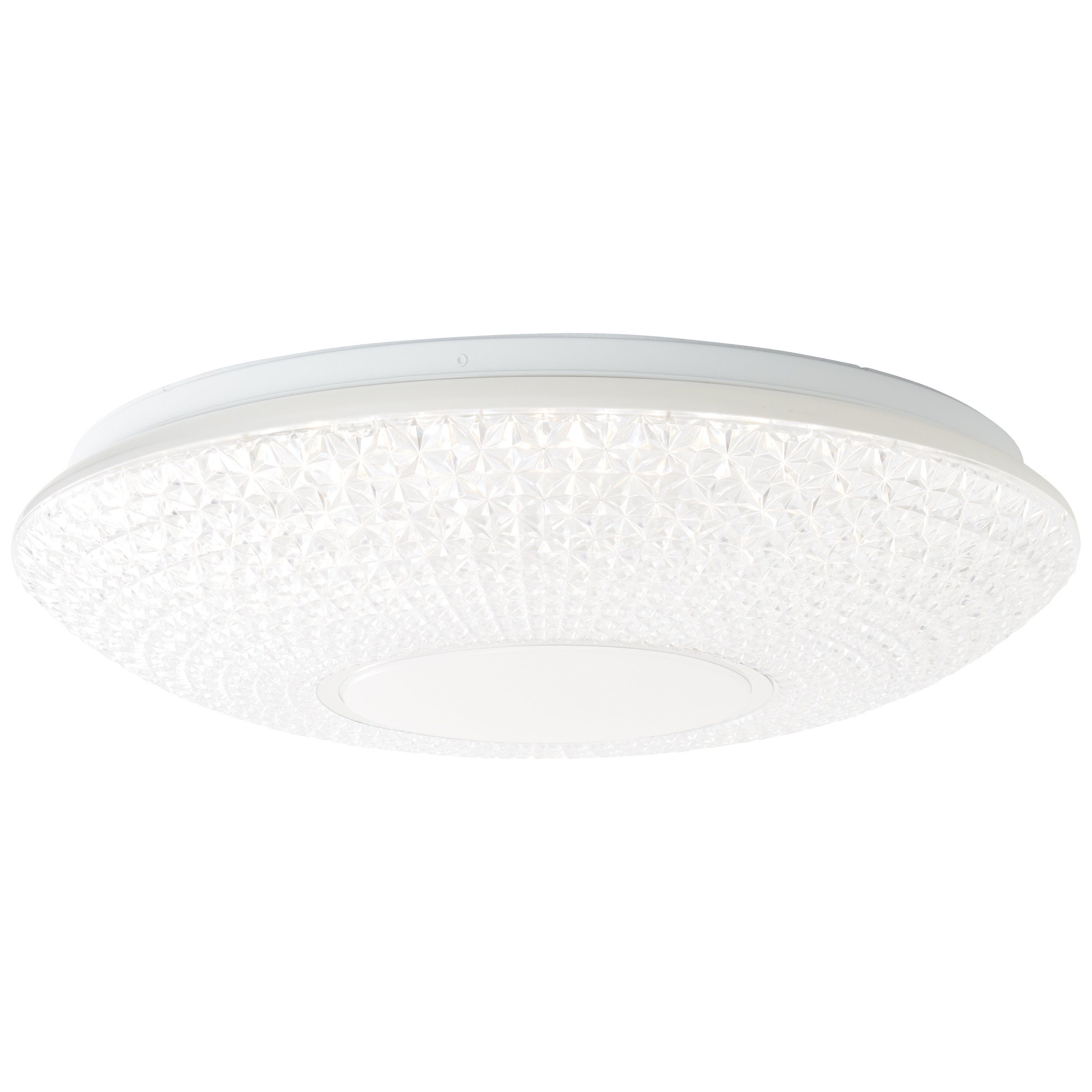 Lightbox LED Deckenleuchte, CCT - über Fernbedienung, LED fest integriert, warmweiß - kaltweiß, LED Deckenlampe, Ø 52 cm, 60 W, 6800 lm, 3000-6500 K, CCT