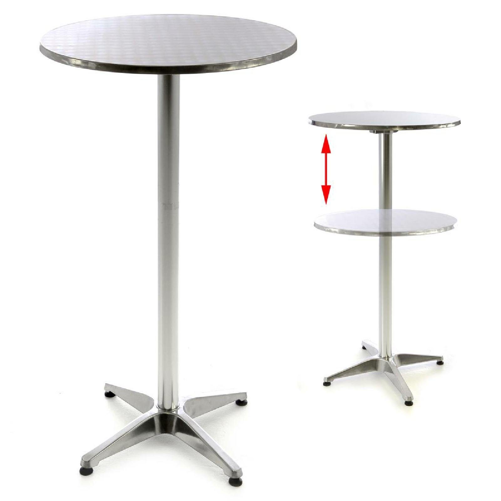 Gartentisch Stehtisch Bistrotisch Edelstahl Aluminium