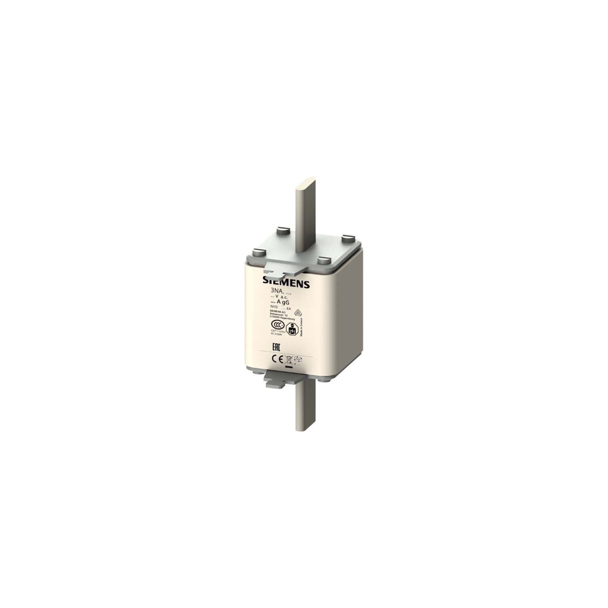 SIEMENS Sicherungsmutter Siemens Indus.Sector NH-Sicherungseinsatz G3 200A 500AC/440VDC 3NA3340