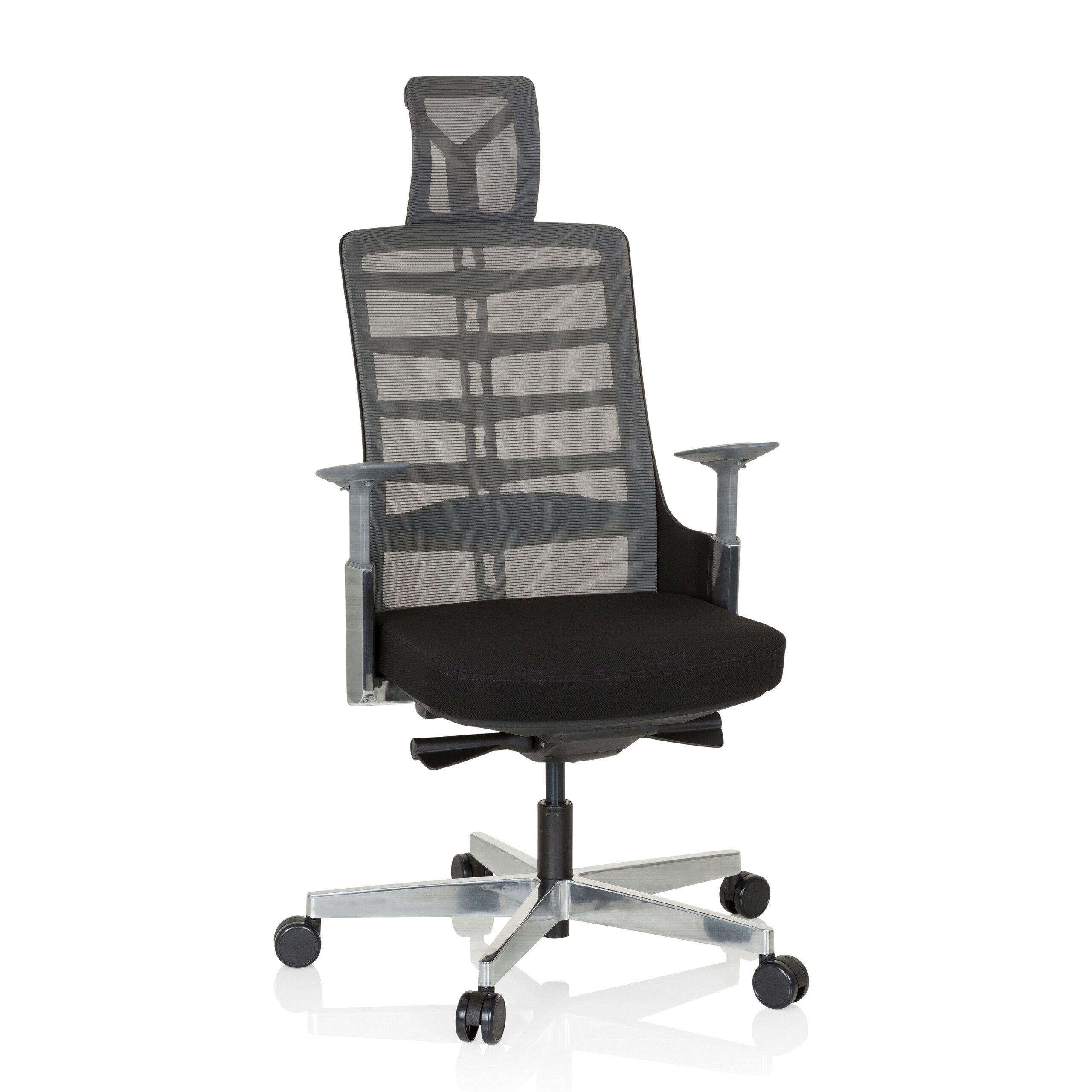 hjh OFFICE Drehstuhl High End Bürostuhl Skarif Stoff / Netzstoff (1 St), Profi Schreibtischstuhl ergonomisch, Chefsessel höhenverstellbar