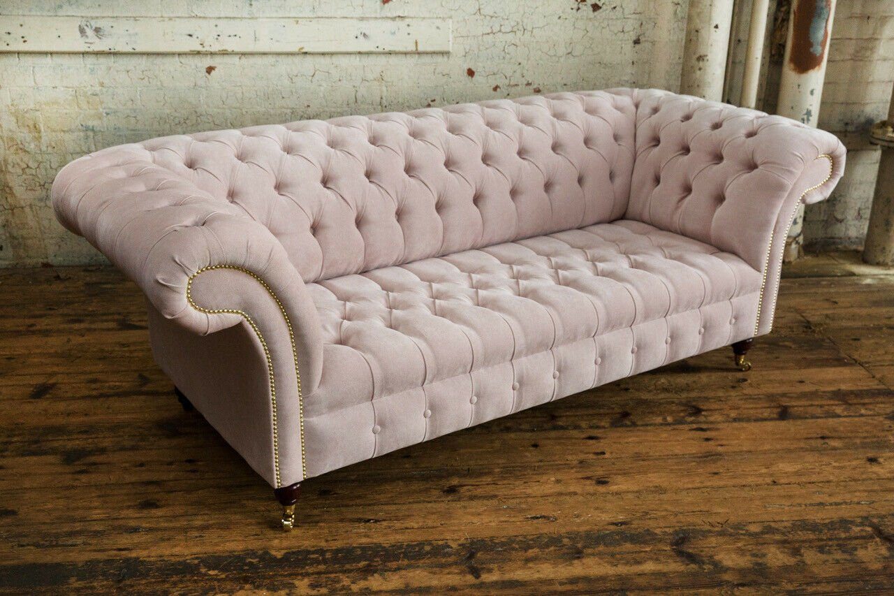 Chesterfield-Sofa Knöpfen. big Couch JVmoebel Sofa Die Polster Sitz xxl Chesterfield Stoff, Rückenlehne couchen mit Textil