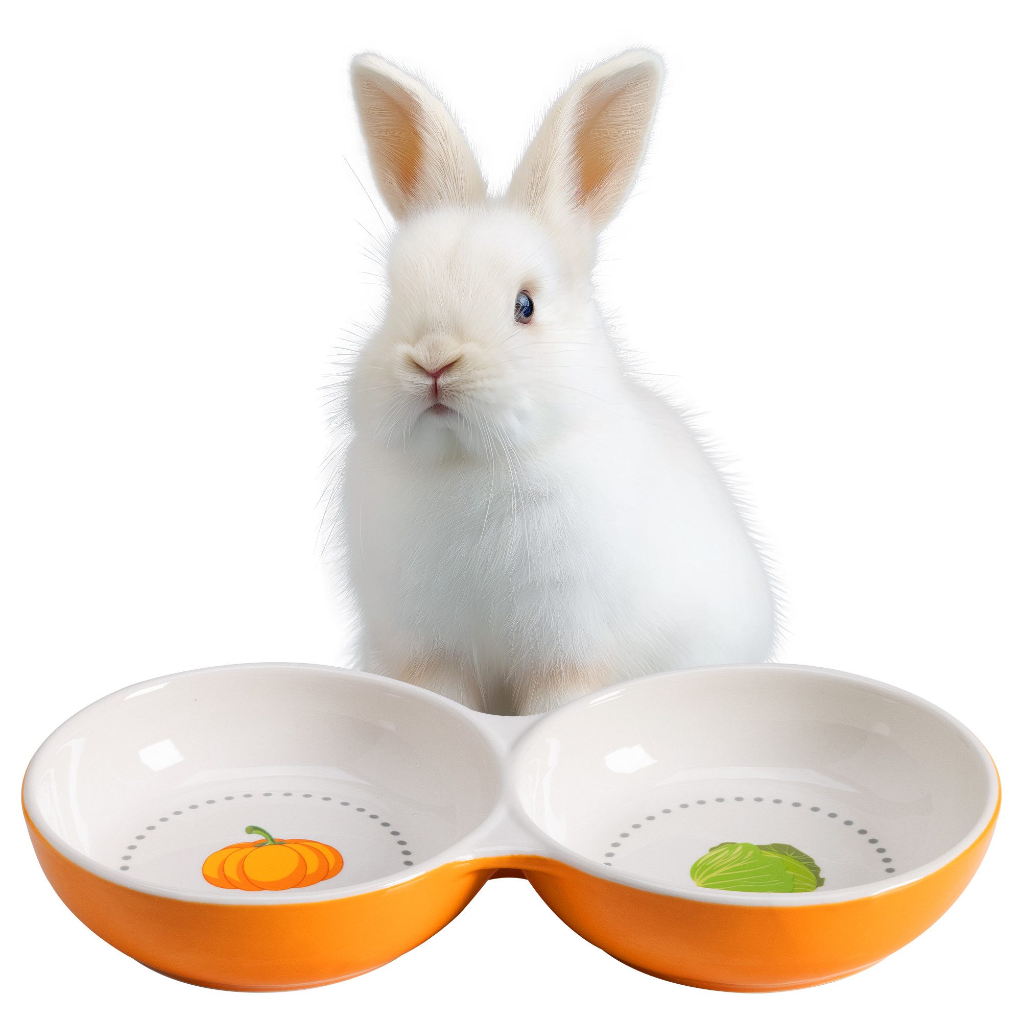 Napf 2x Fressnapf für Kätzchen Meerschweinchen Hasen - Kleintier Napf