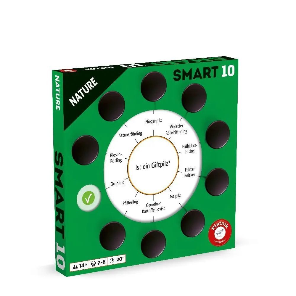 Piatnik Spiel Smart 10 Zusatzfragen Nature