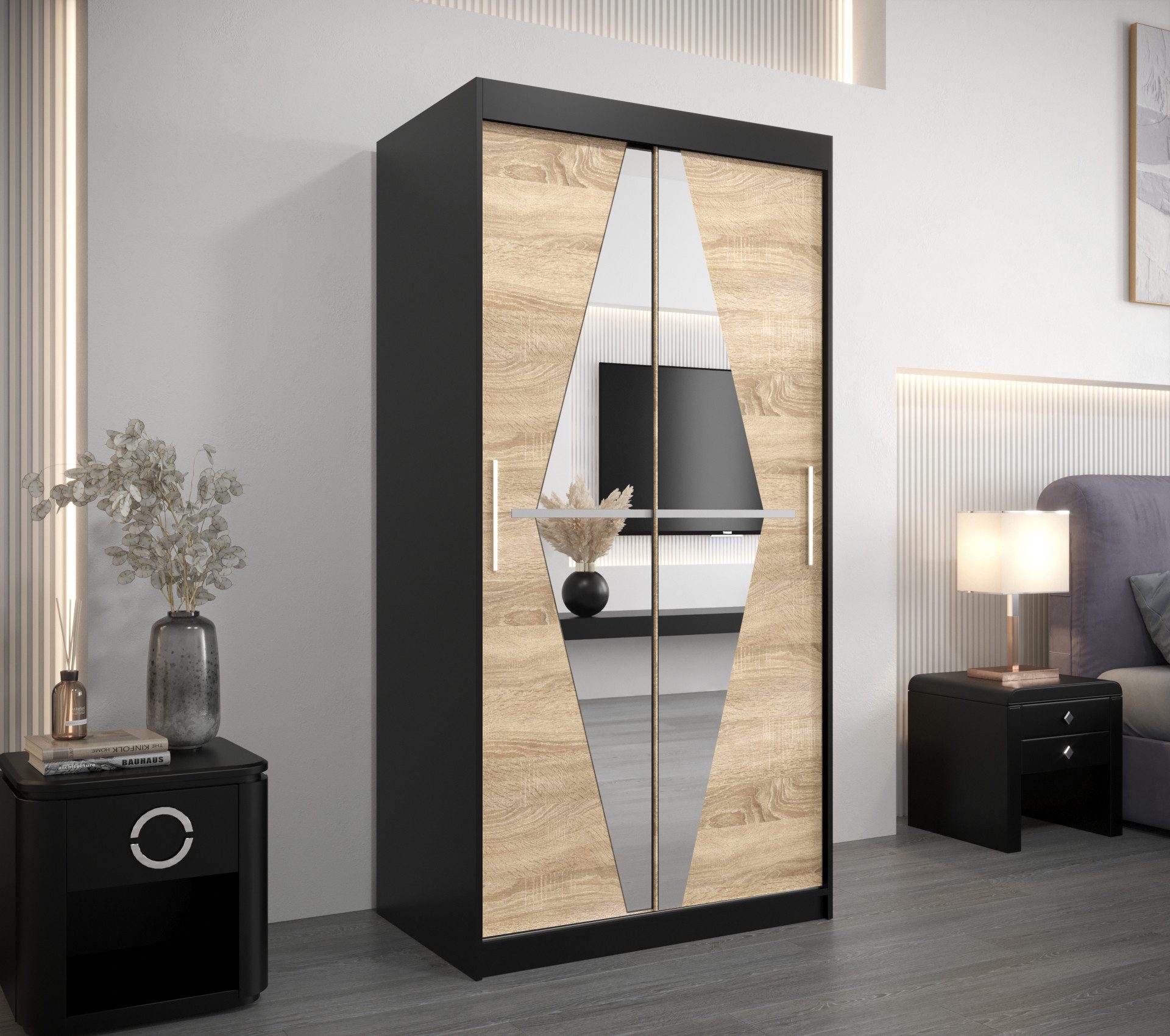 ABIKS MÖBEL Schwebetürenschrank BOLIWIA Schlafzimmerschrank - günstig online kaufen