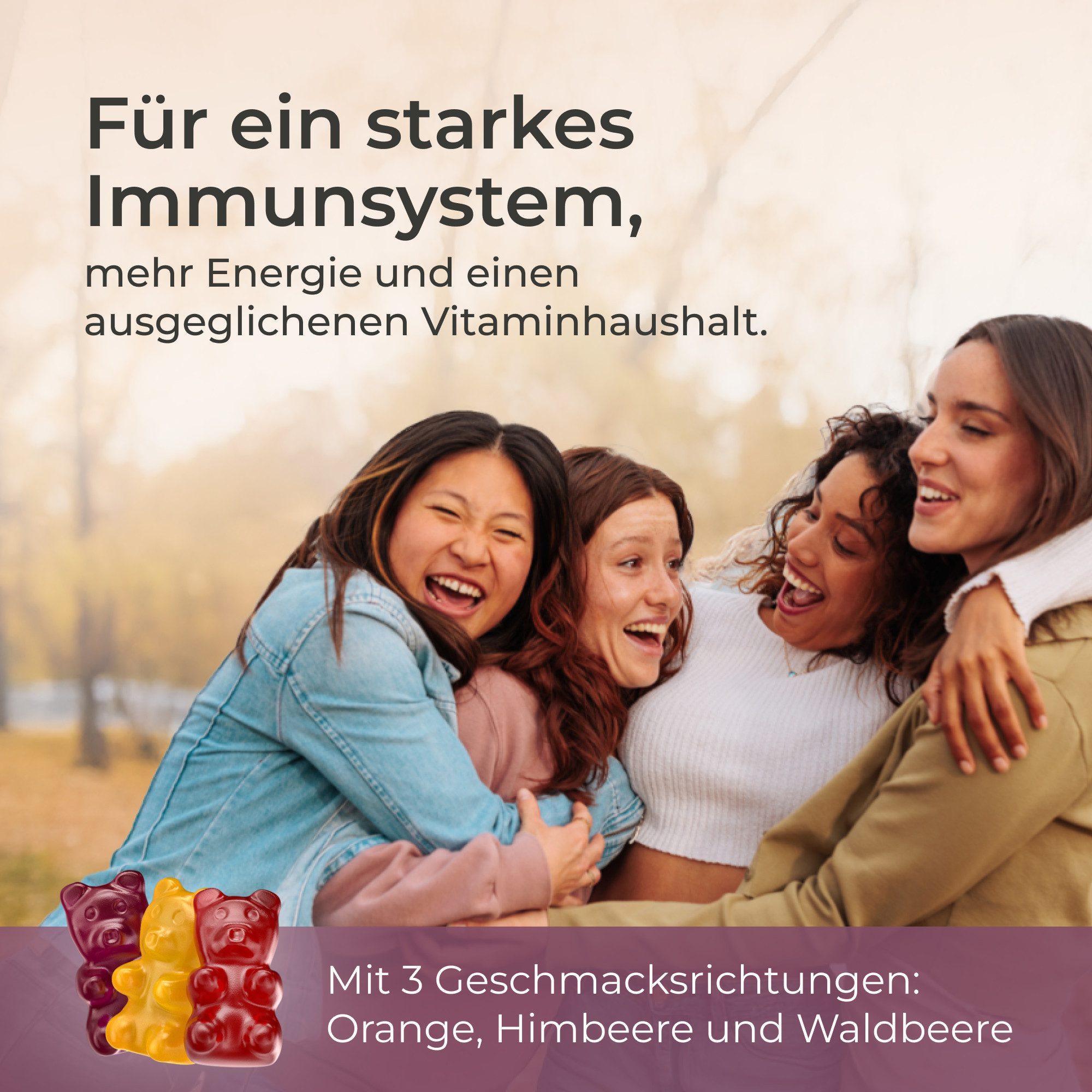 yuicy Woman's Multivitamin für Frauen - Vitamine für Gesundheit & Vitalität Gummies, 60 St., 120 g
