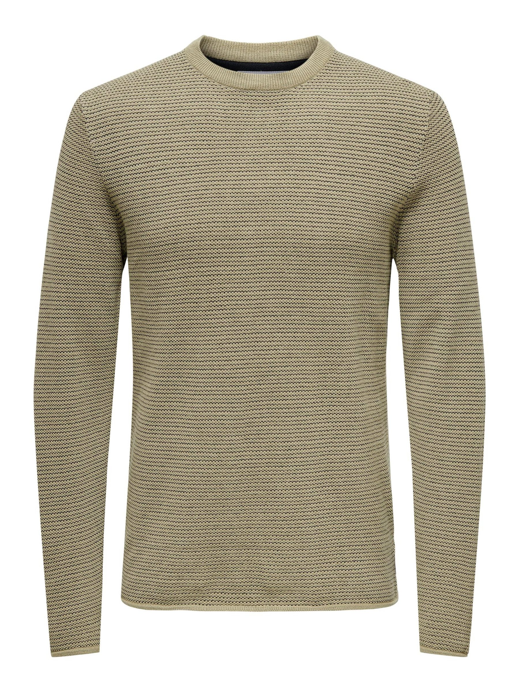 ONLY & SONS Strickpullover Rundhals Langarm günstig online kaufen