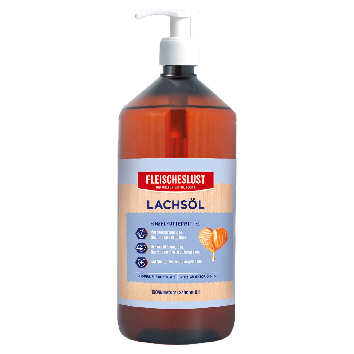 Fleischeslust Lachsöl 1000 ml, für: Hund