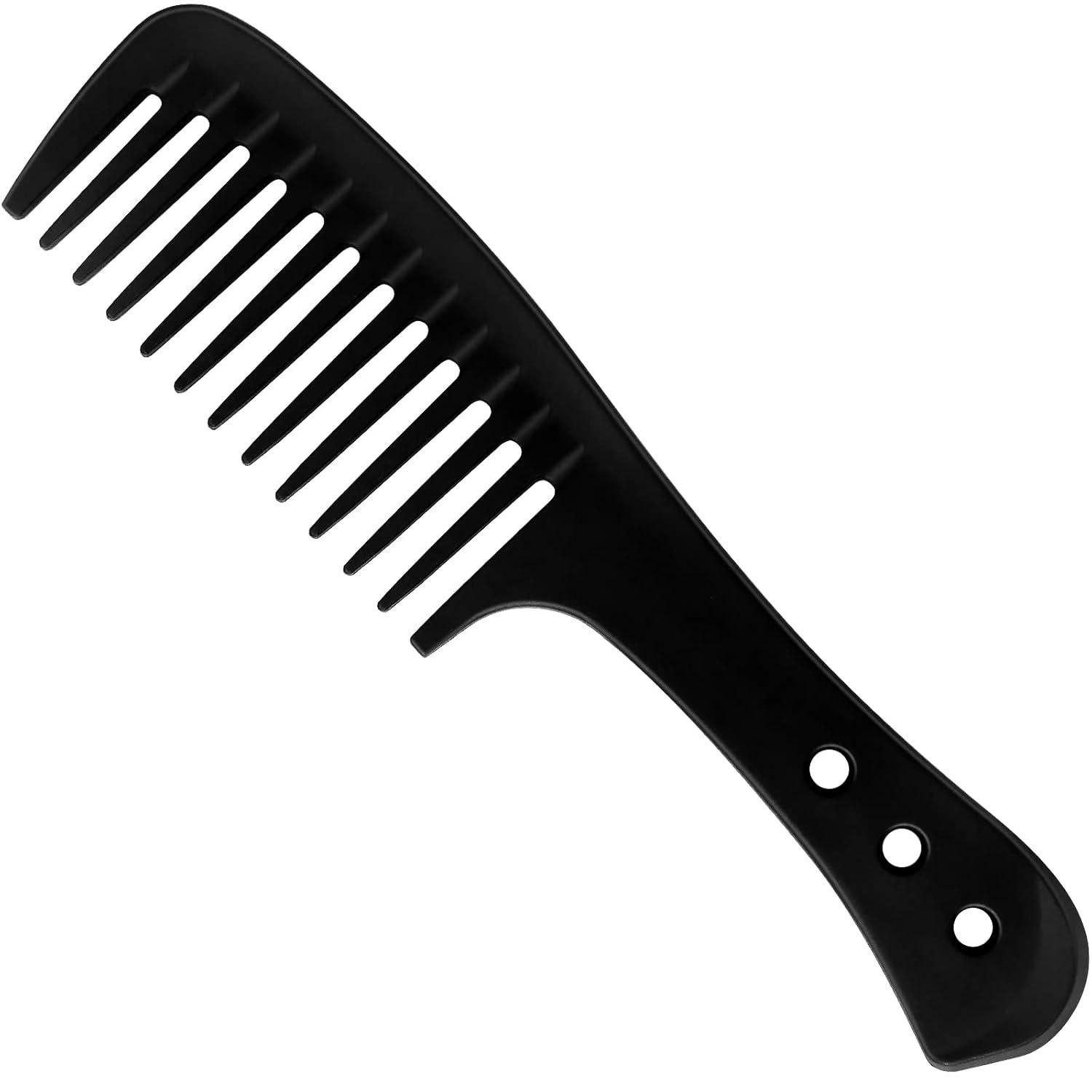LuxusKollektion Lockenkamm Premium Carbon Lockenkamm breite Zinken antistatisch hitzebeständig