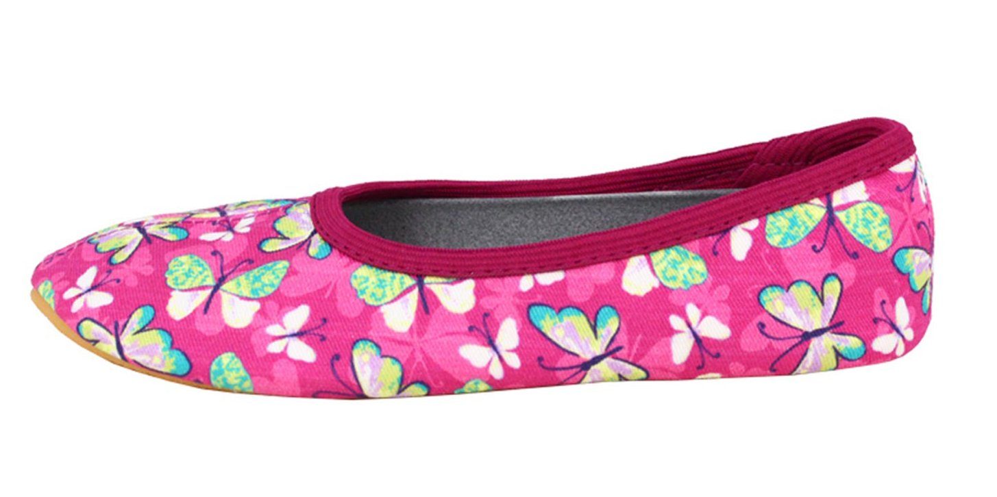 Beck Schläppchen Harmonie Gymnastikschuh (bis Gr. 38 verfügbar, für Sport, Kindergarten und Zuhause geeignet) rutschfeste Gummi-Laufsohle