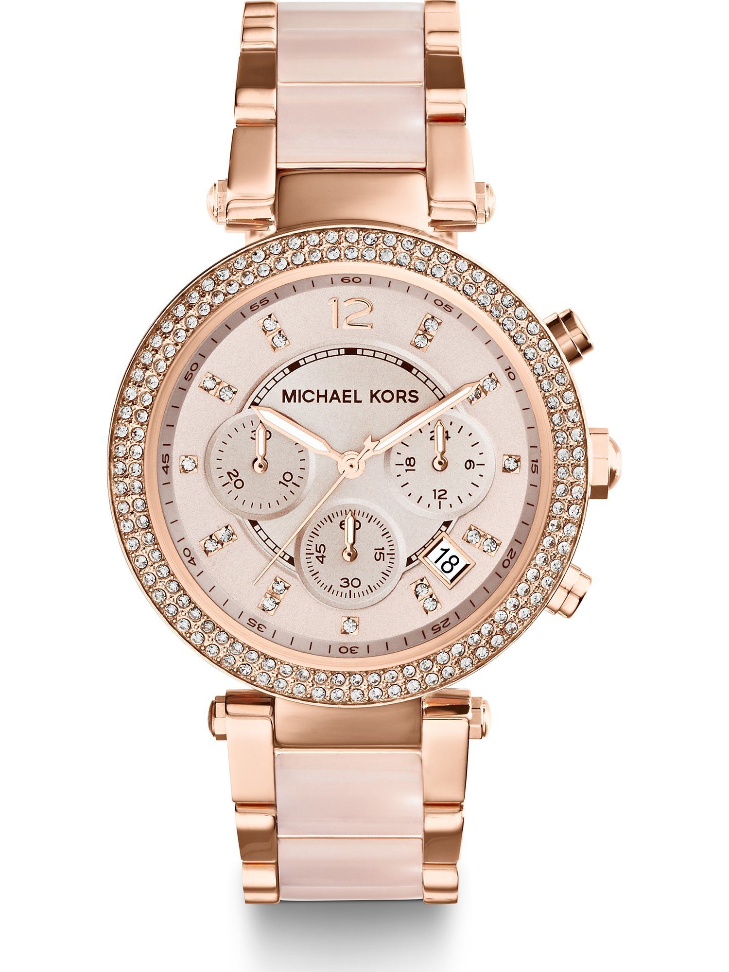 MICHAEL KORS Chronograph Michael Kors Damen-Uhren Analog Quarz günstig online kaufen