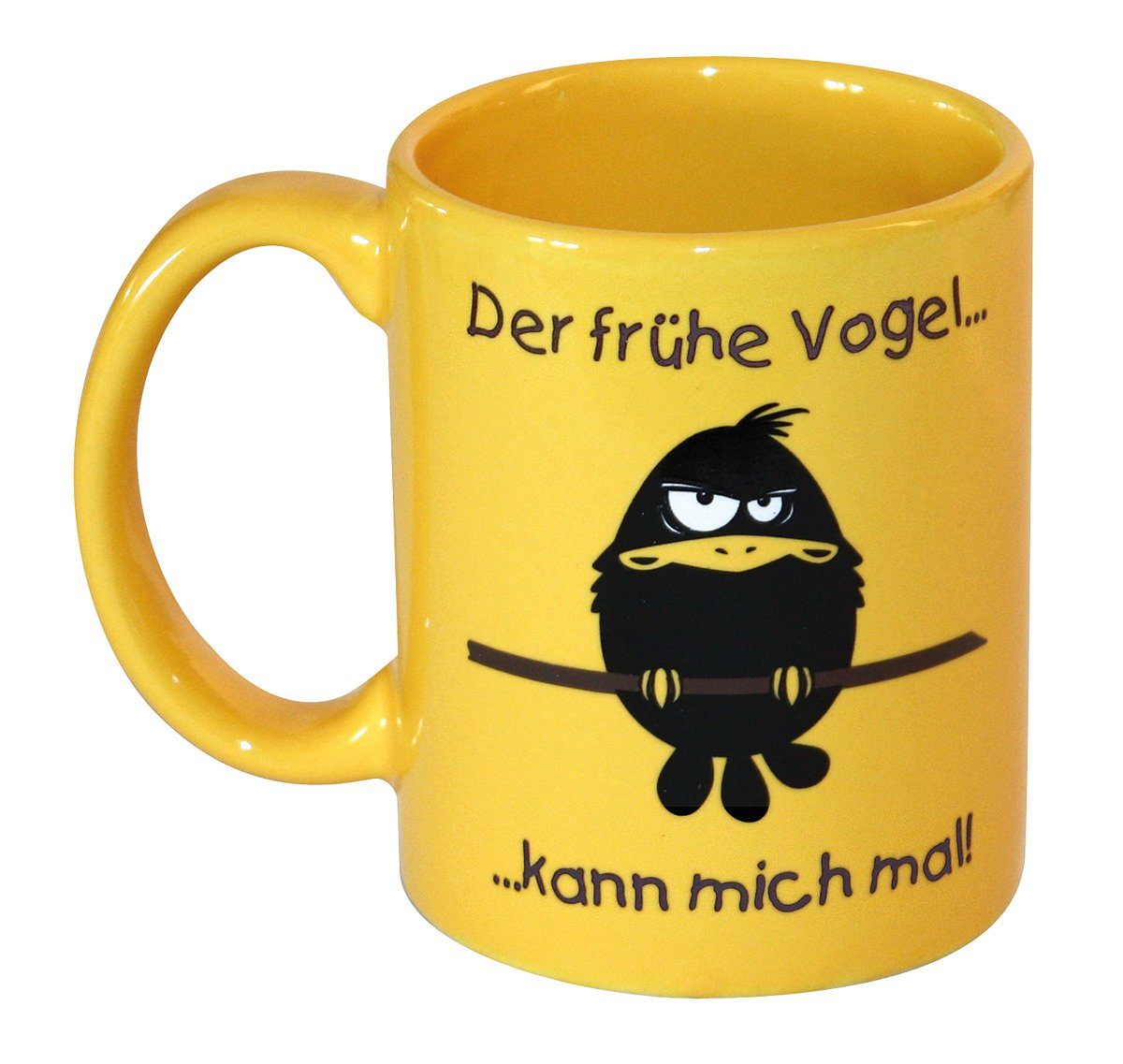 Rahmenlos Tasse Der frühe Vogel kann mich mal Tasse, 100% Keramik