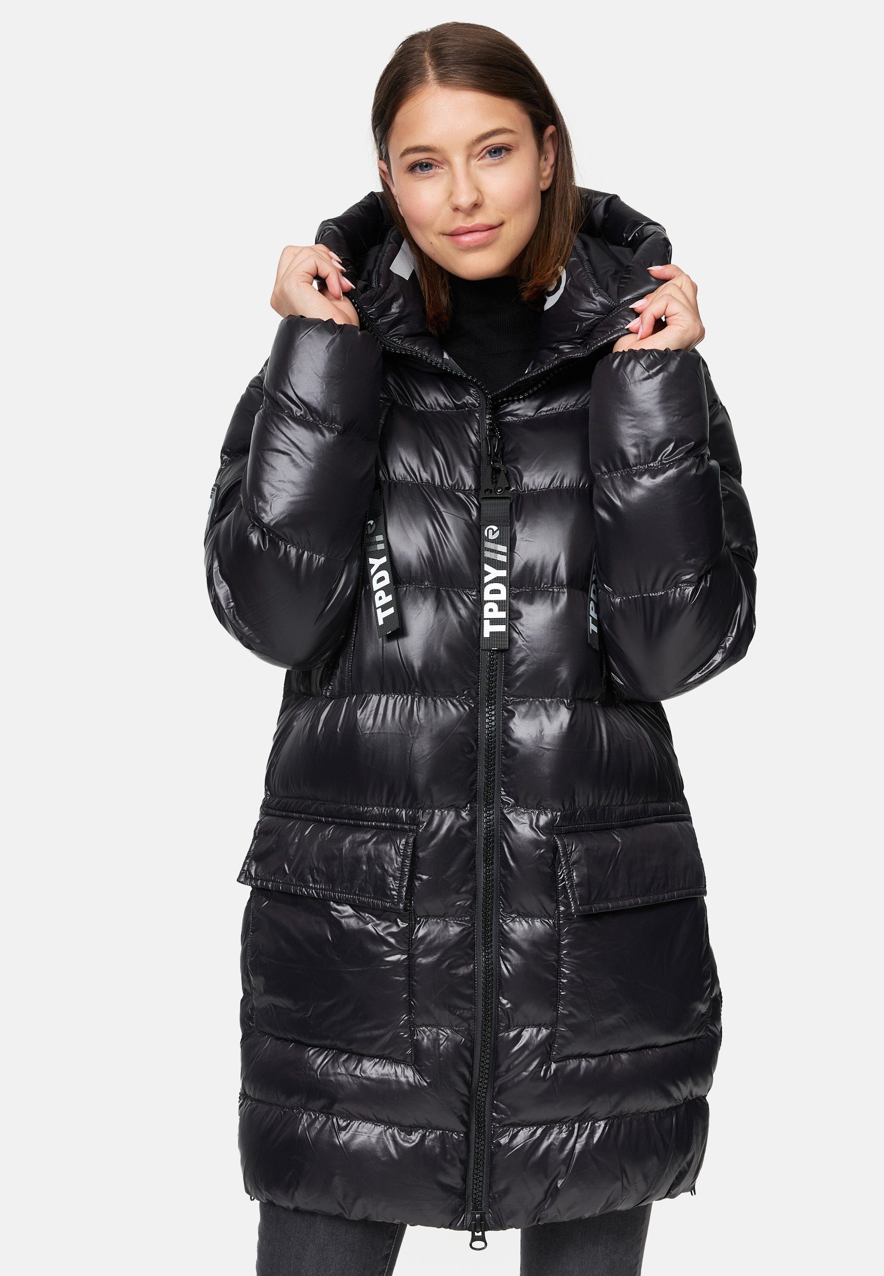 trueprodigy Winterjacke David F Kapuze Reißverschluss Eingriffstaschen – Bild 4 von 5