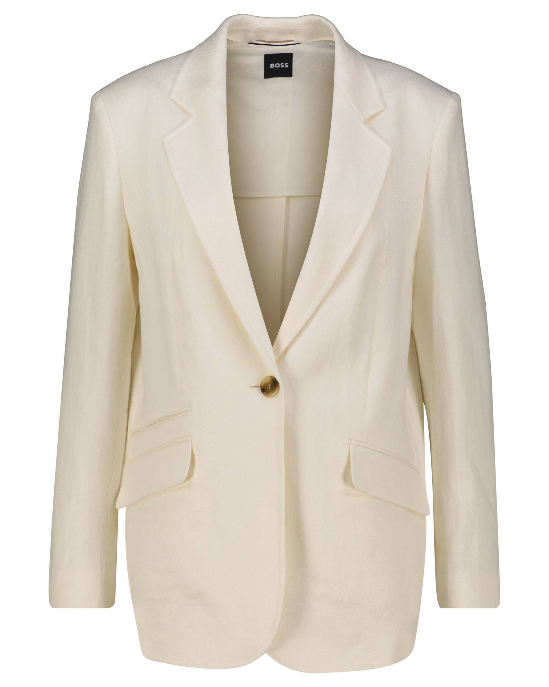 BOSS Blusenblazer Damen Blazer mit Leinen JOPETA (1-tlg)