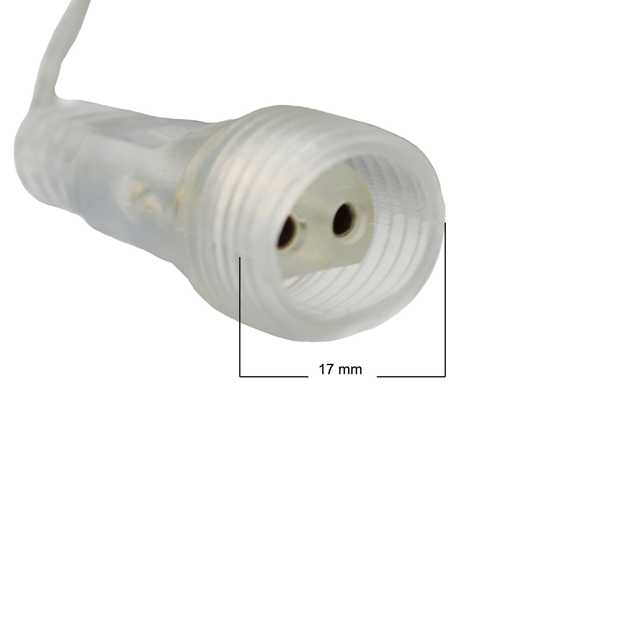 Arnusa Verlängerungskabel 2 Pin DC Lichterkette Transparent Verlängerungskabel, 2-Pin, 2-Pin (1000 cm), für Innen und Außen – Bild 3 von 4