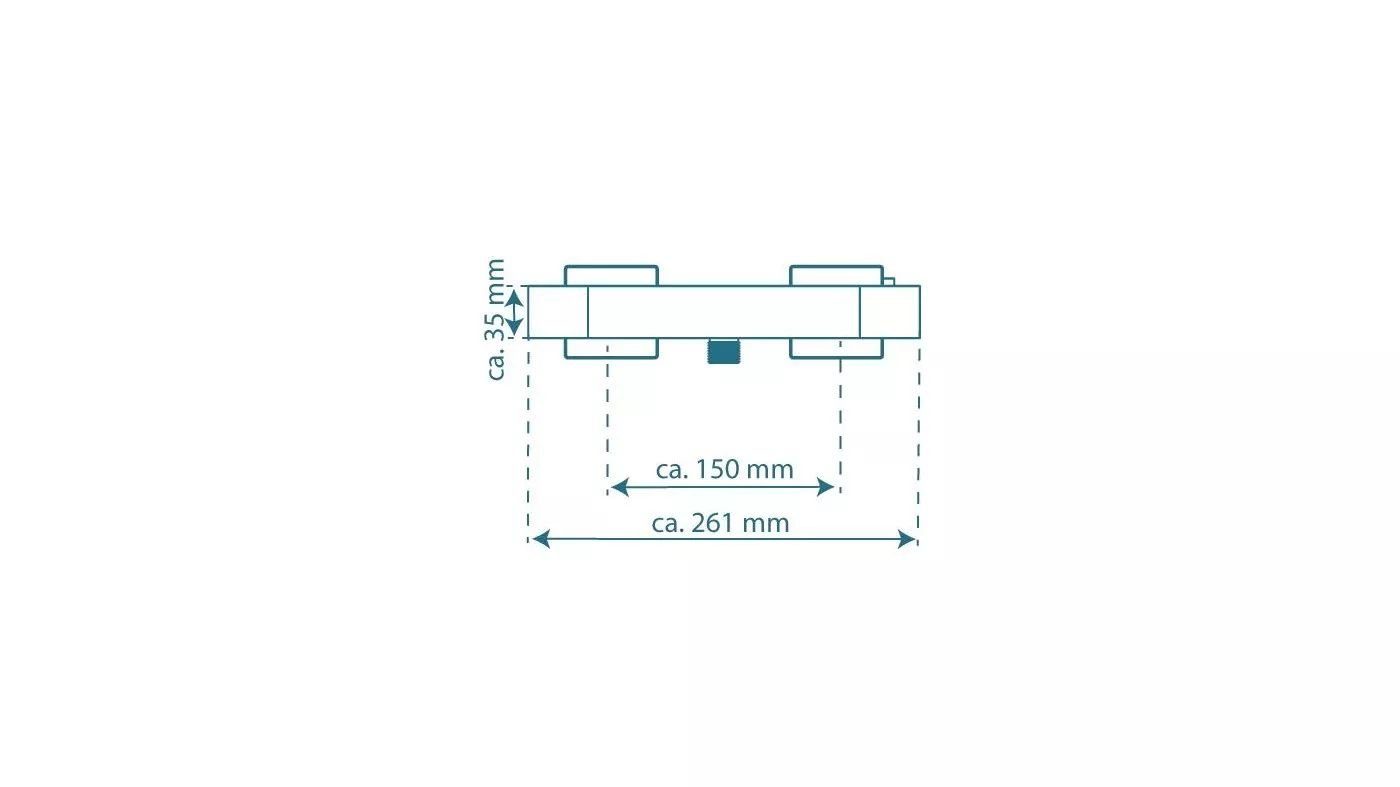Schütte Duscharmatur Tokyo Brausethermostat, Mischbatterie für Dusche, Duschthermostat in Chrom