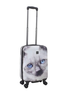 Saxoline® Koffer White Cat, mit niedlichem Katzenmotiv