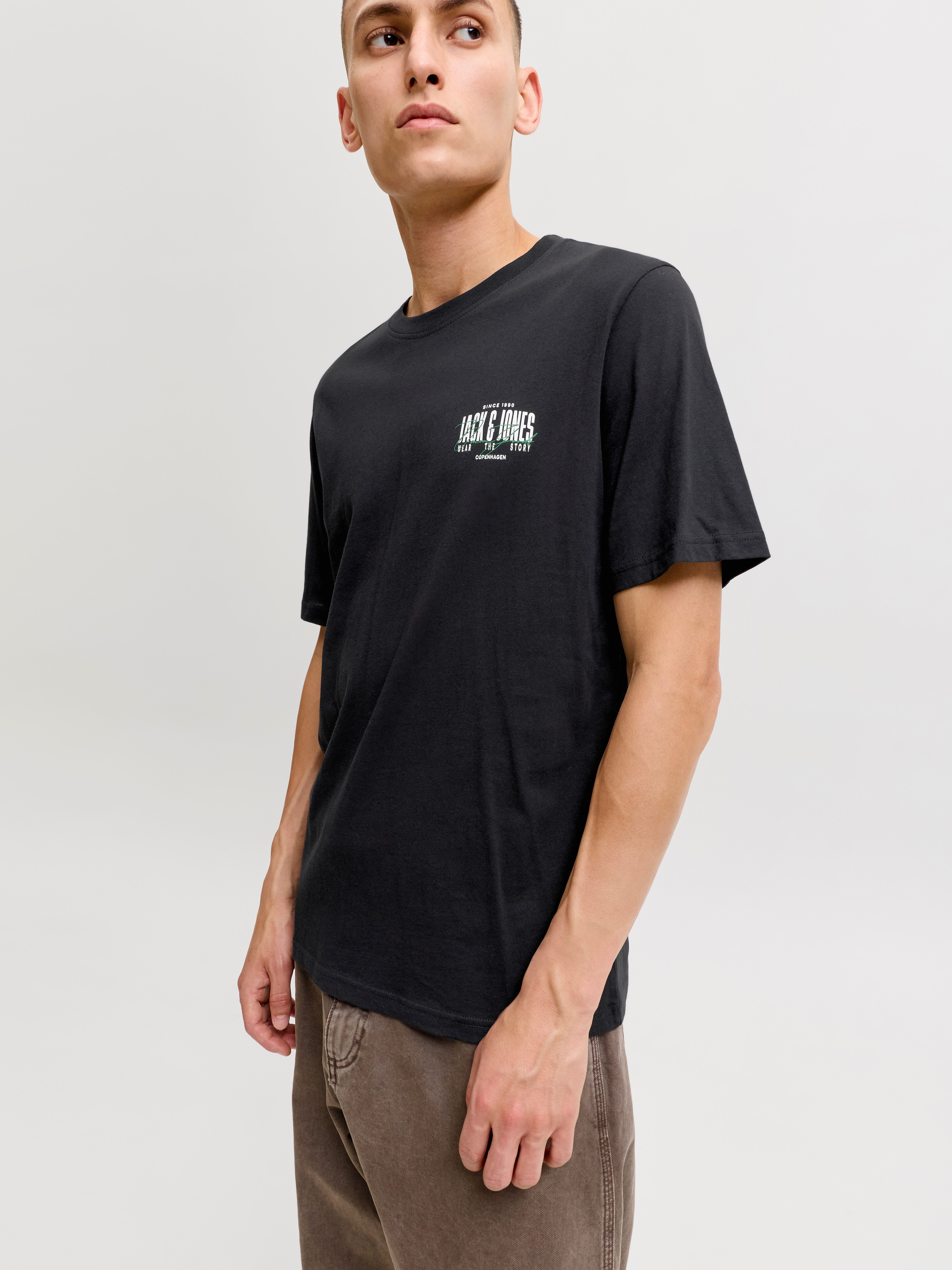 Jack & Jones T-Shirt JJAERO TEE SS CREW NECK Baumwolle, regular fit – Bild 2 von 5