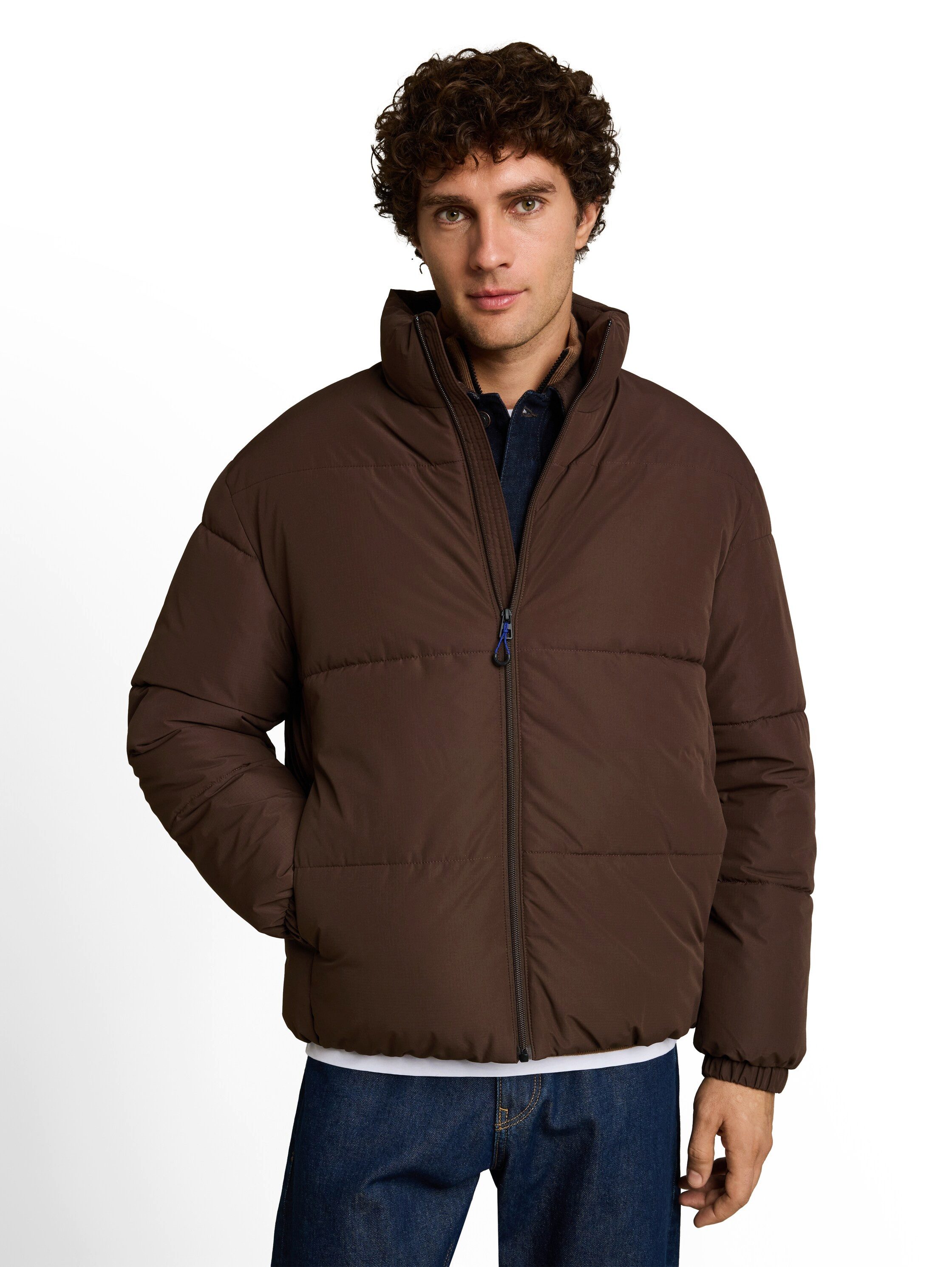 TOM TAILOR Denim Steppjacke mit Taschen