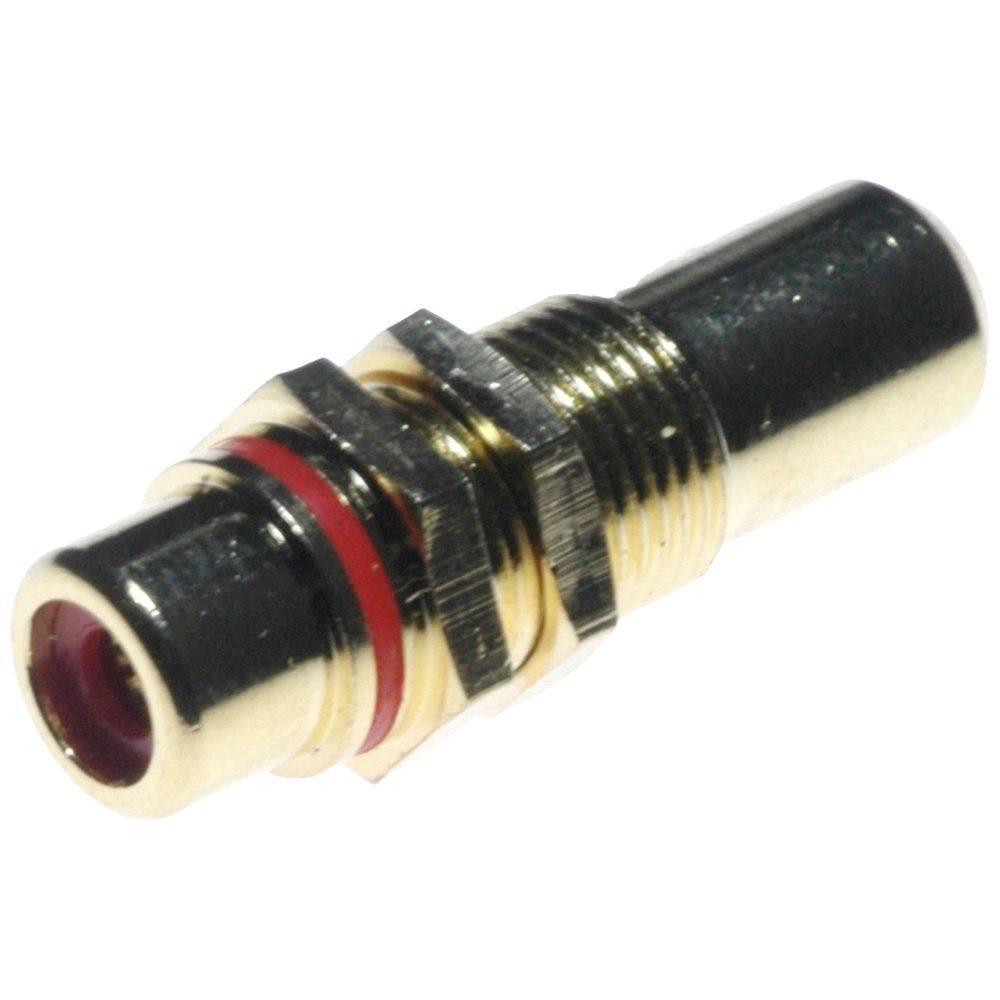 Lyndahl RCA Audio Adapter [1x Cinch-Buchse - 1x Cinch-Buchse] Gold, R Audio- & Video-Kabel