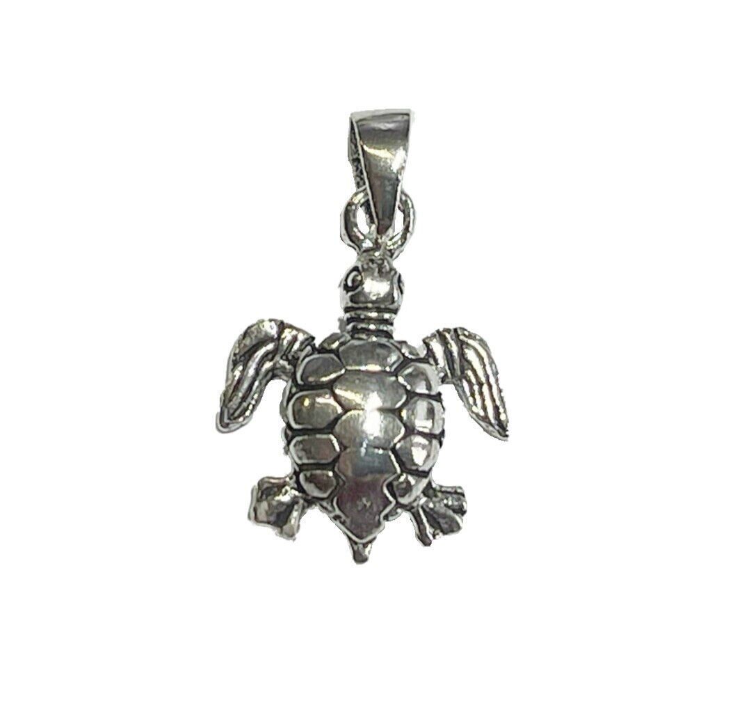 Kettenanhänger Turtle Schildkröte Anhänger 925er Sterling Silber