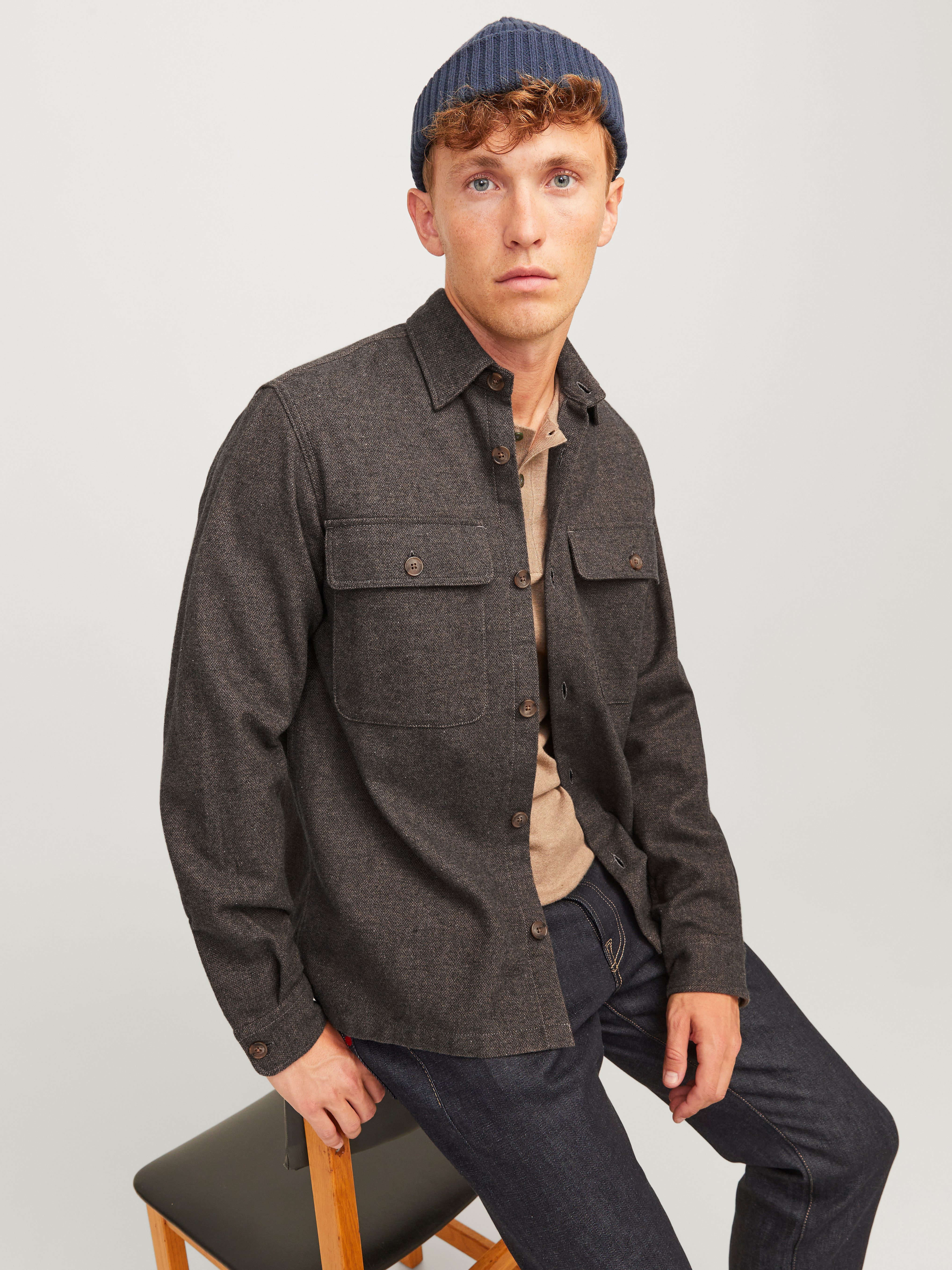 Jack & Jones Langarmhemd JPRRAYMOND MELANGE günstig online kaufen